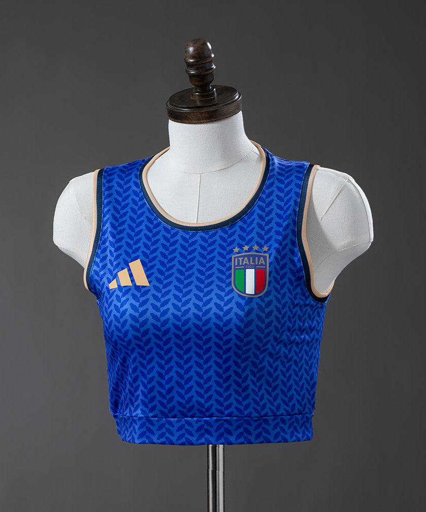 Italy WC 26 Home Women's Sleeveless Crop Jersey