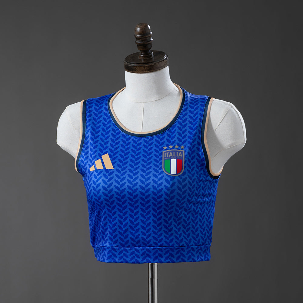 Italy WC 26 Home Women's Sleeveless Crop Jersey