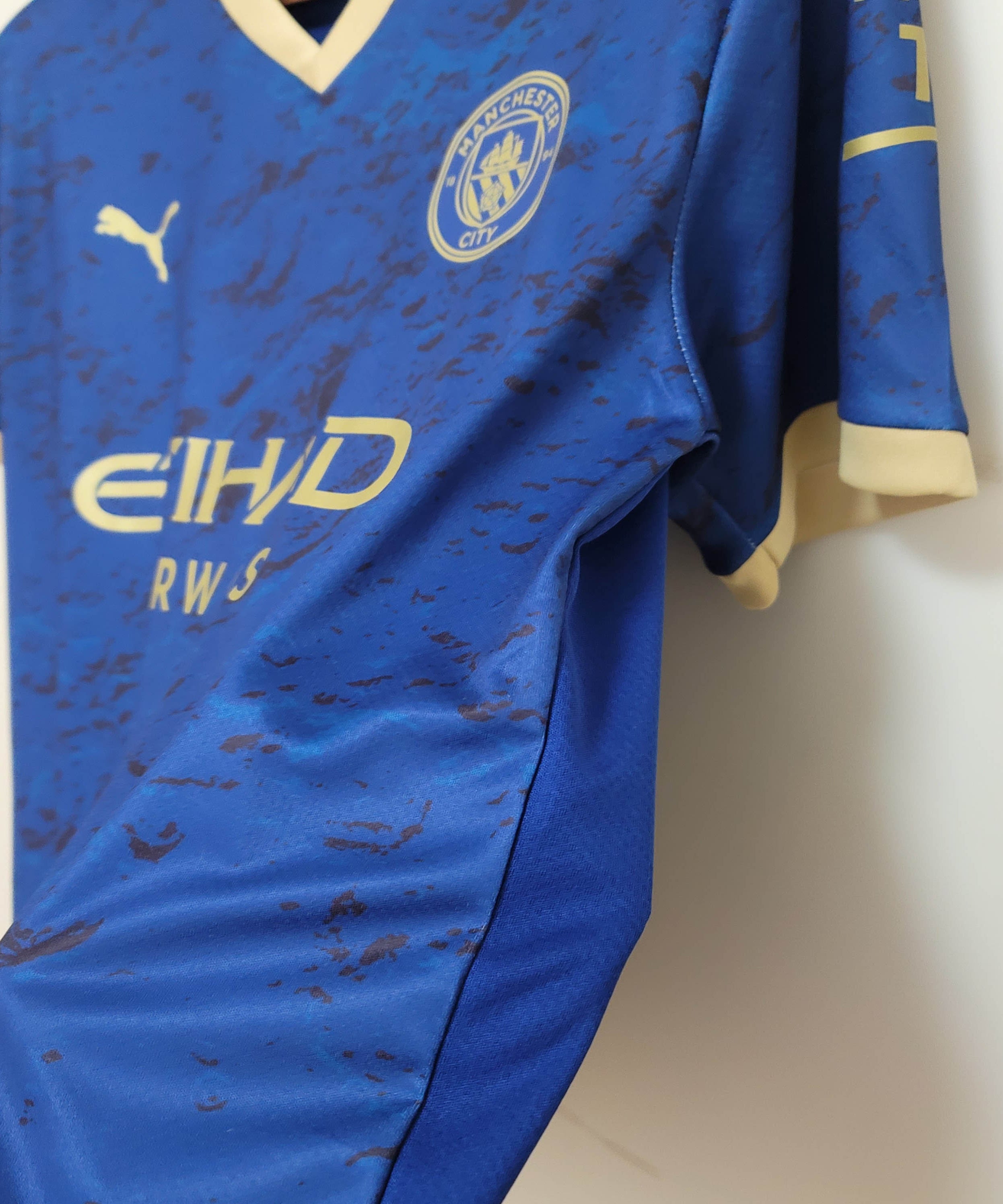 2023 Manchester City Chinese New Year Commemorative Edition Blue Football Shirt 1:1 Thai Quality