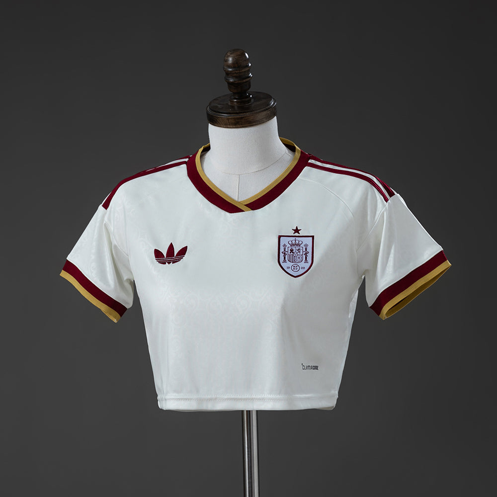 Spain WC 26 Away Women's Sleeveless Crop Jersey