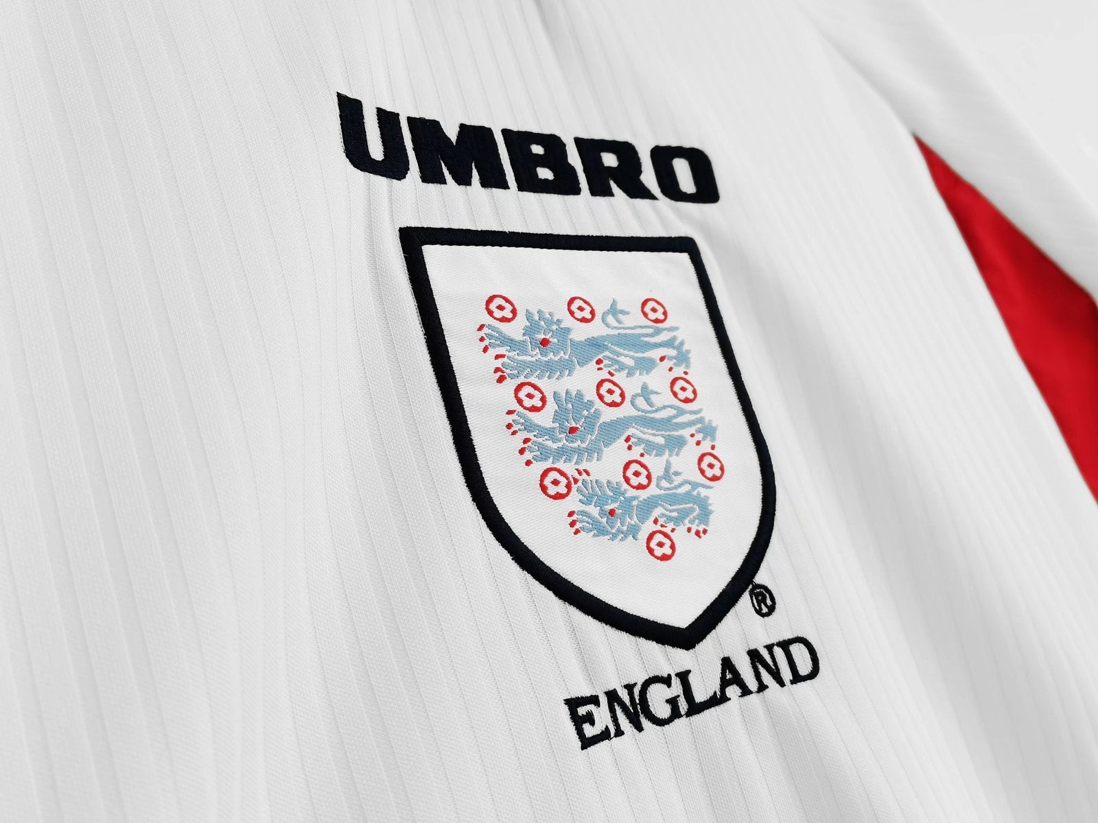 England 1988-1989 Heimtrikot mit langen Ärmeln