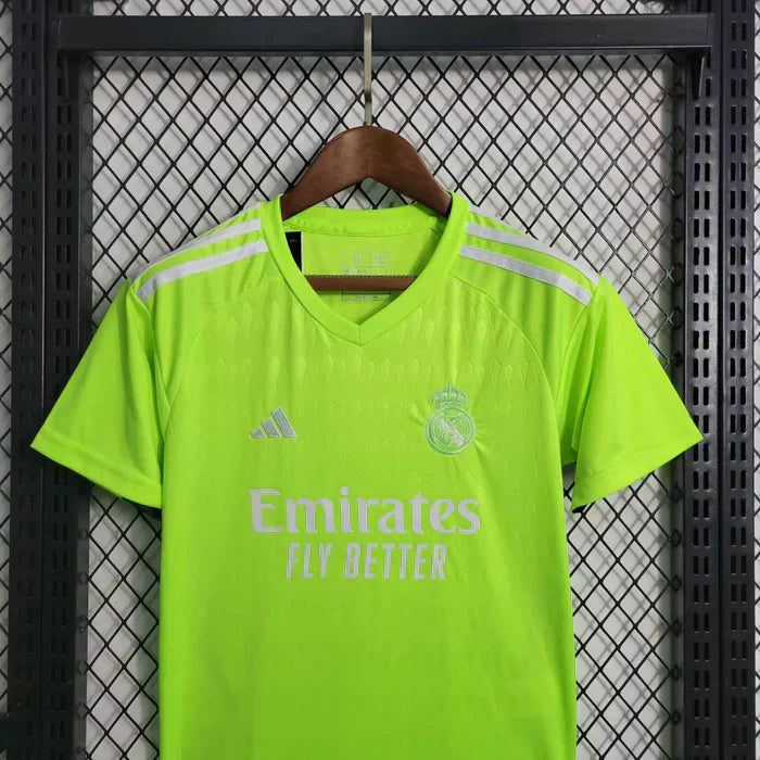 Real Madrid 23/24 Goalkeeper Green Jersey Kids
