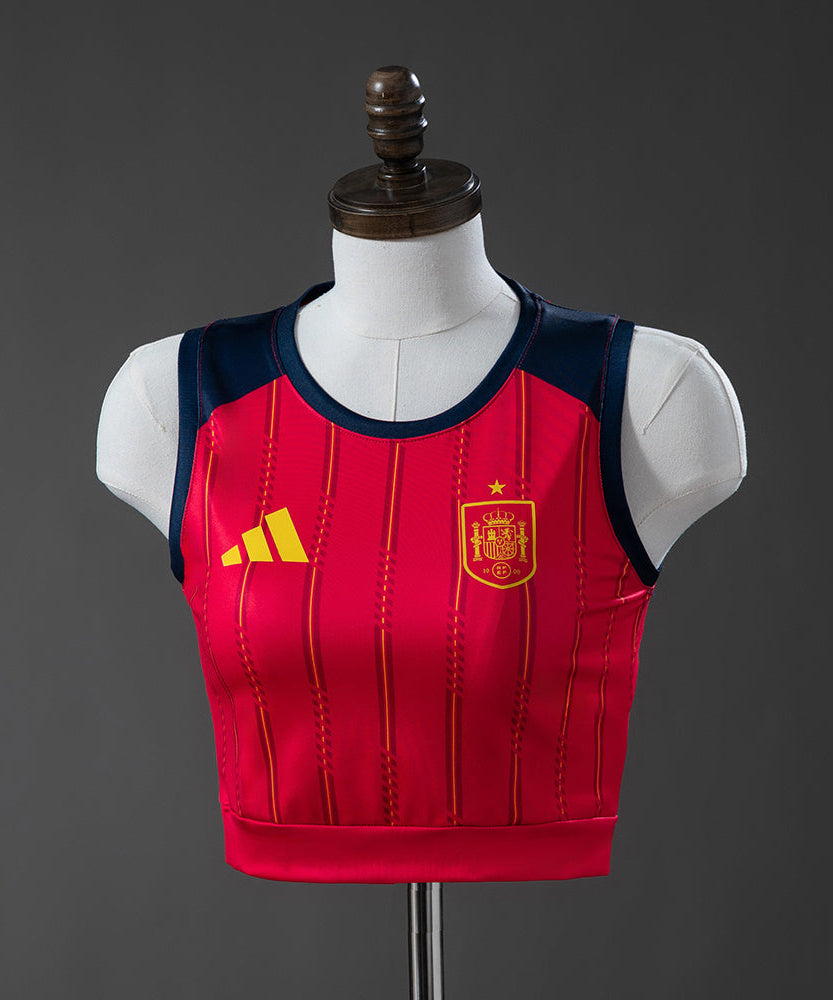 Spain WC 26 Home Women Crop Jersey