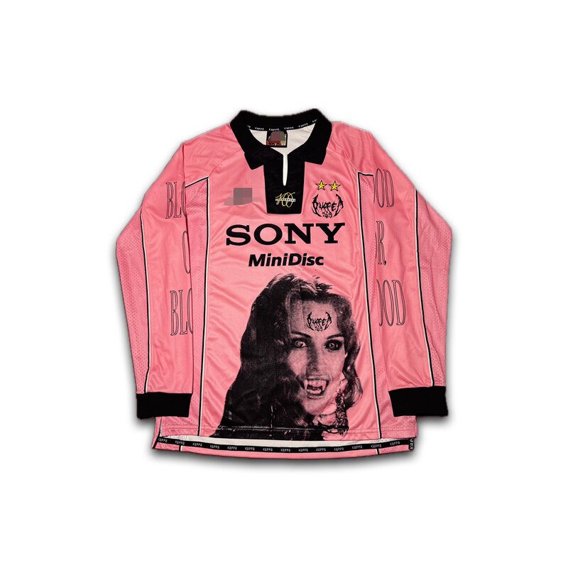 Juventus X Opium Retro Portrait Punk Long Sleeve Tee