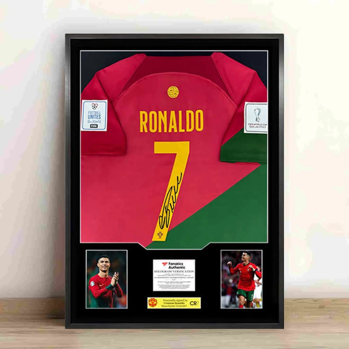 Ronaldo Portugal Gerahmtes Signiertes Trikot