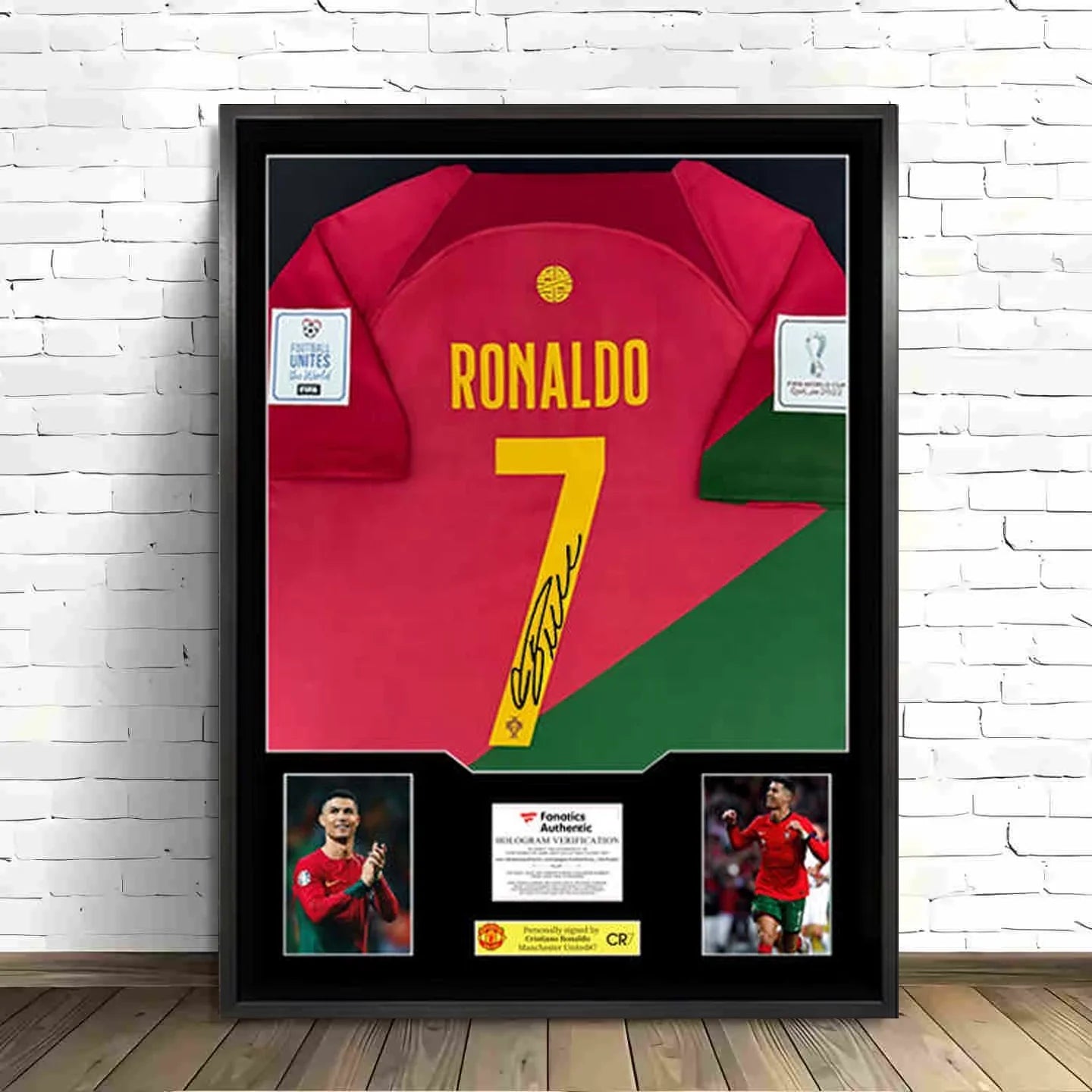 Ronaldo Portugal Gerahmtes Signiertes Trikot