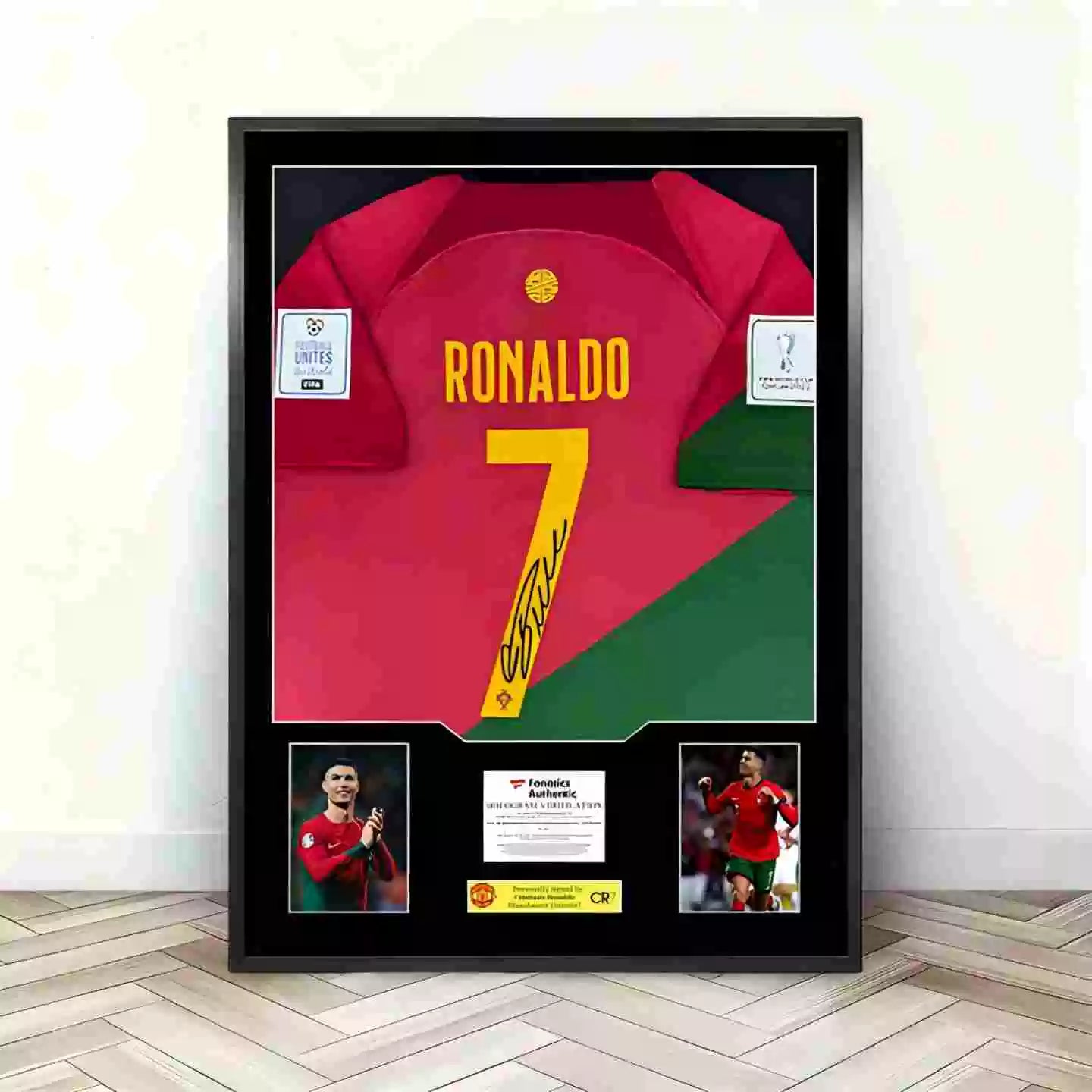 Ronaldo Portugal Gerahmtes Signiertes Trikot