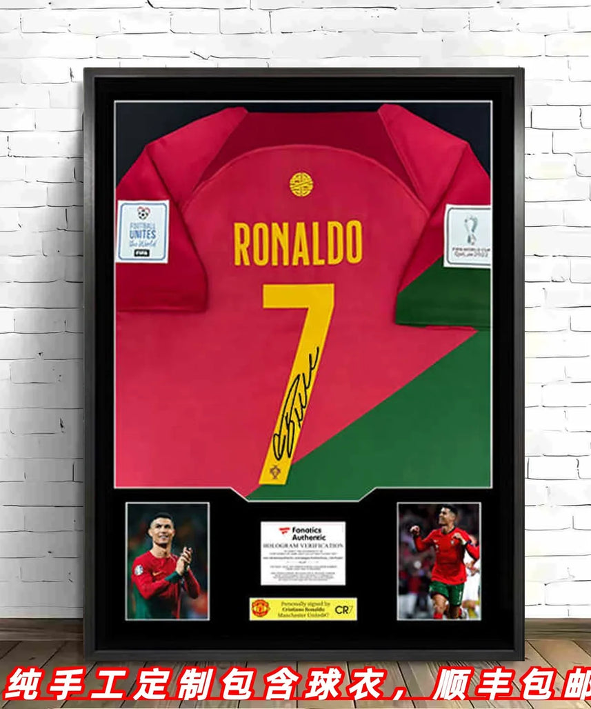 Ronaldo Portugal Gerahmtes Signiertes Trikot