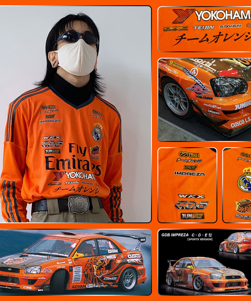 Real Madrid X Subaru SUBARU GDB D1GP Team Orange