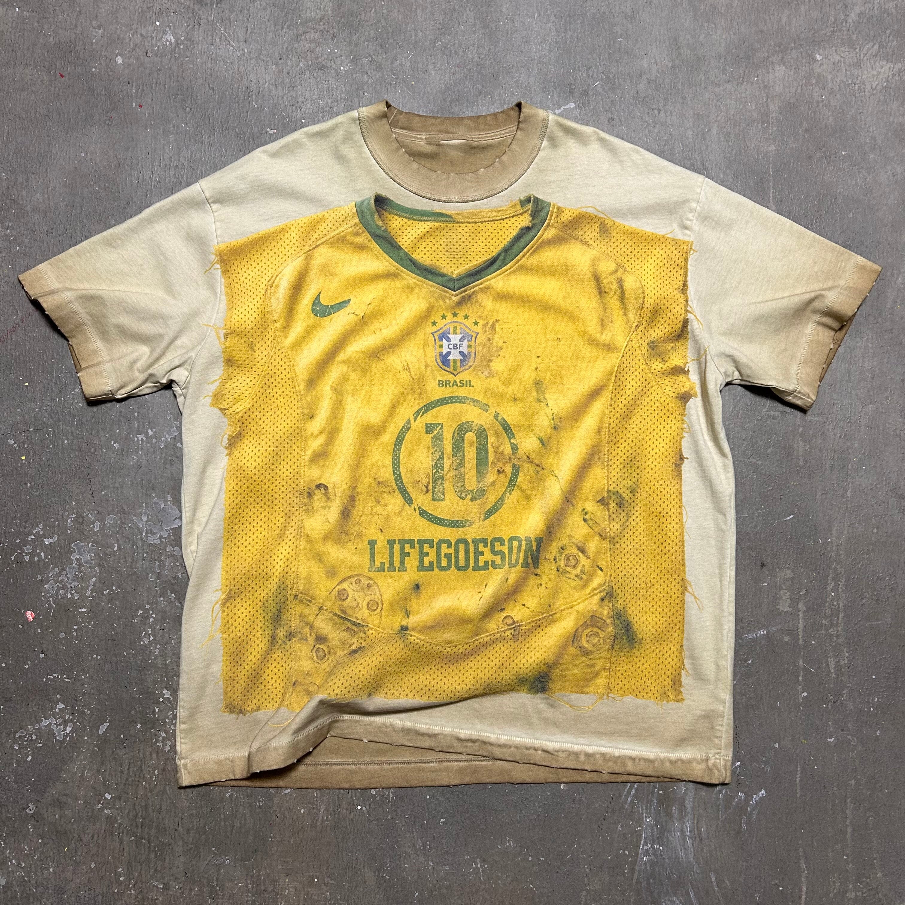 Brazil X Remade FC Distressed Jersey Tee