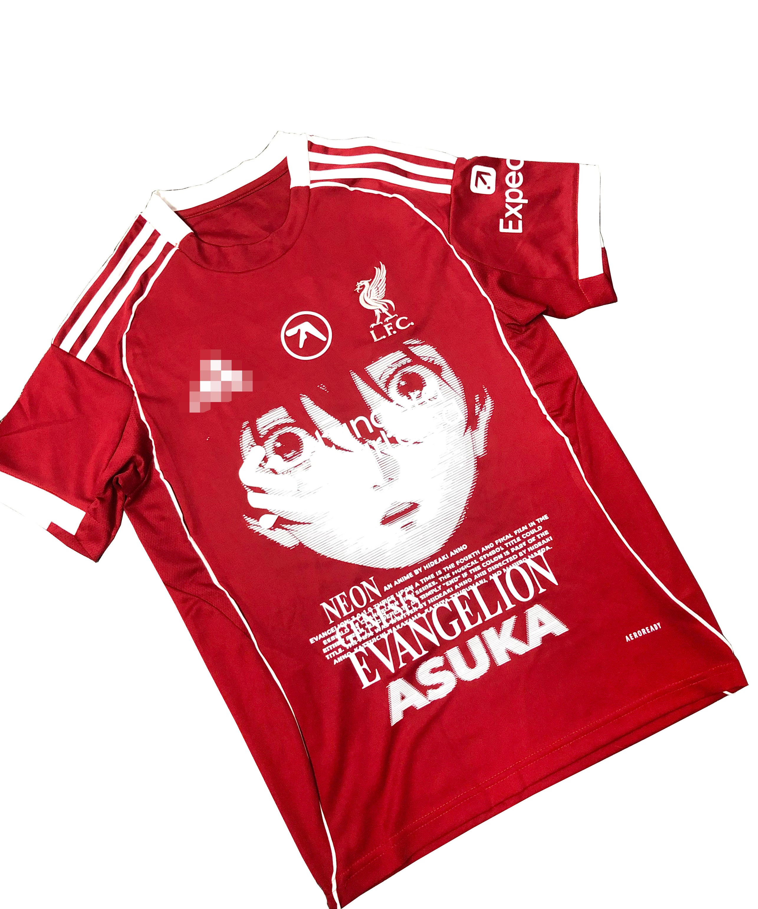 Liverpool 24/25 Home Jersey X Evangelion Asuka Remake (Short Sleeve)