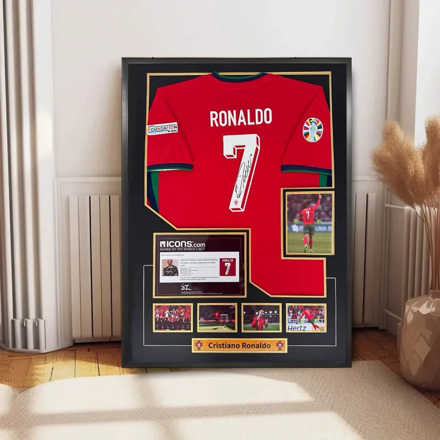 Ronaldo Portugal Gerahmtes Signiertes Trikot