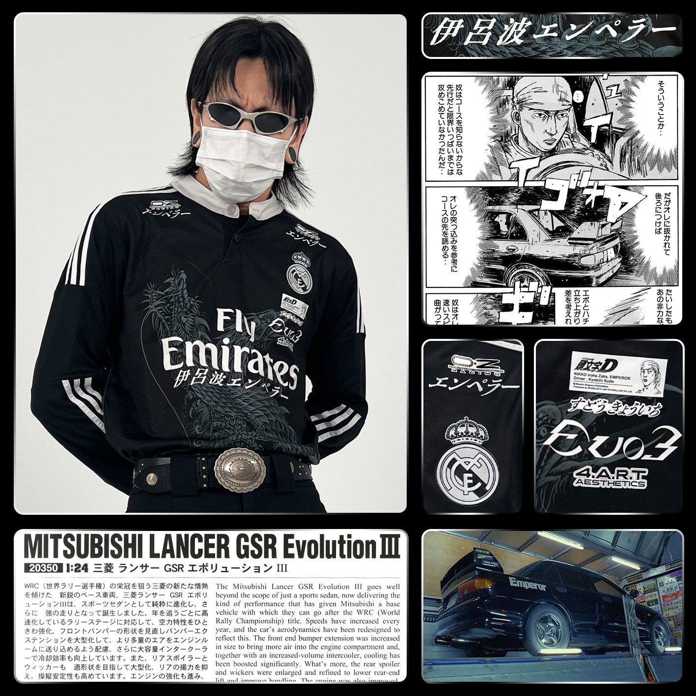 Real Madrid X Keiichi Suto evo3 1415 Black Dragon