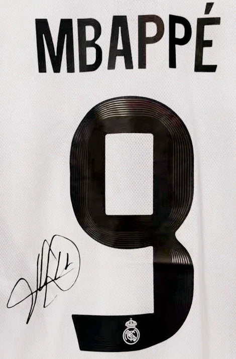 Mbappe Real Madrid 25-26 Signiertes Trikot