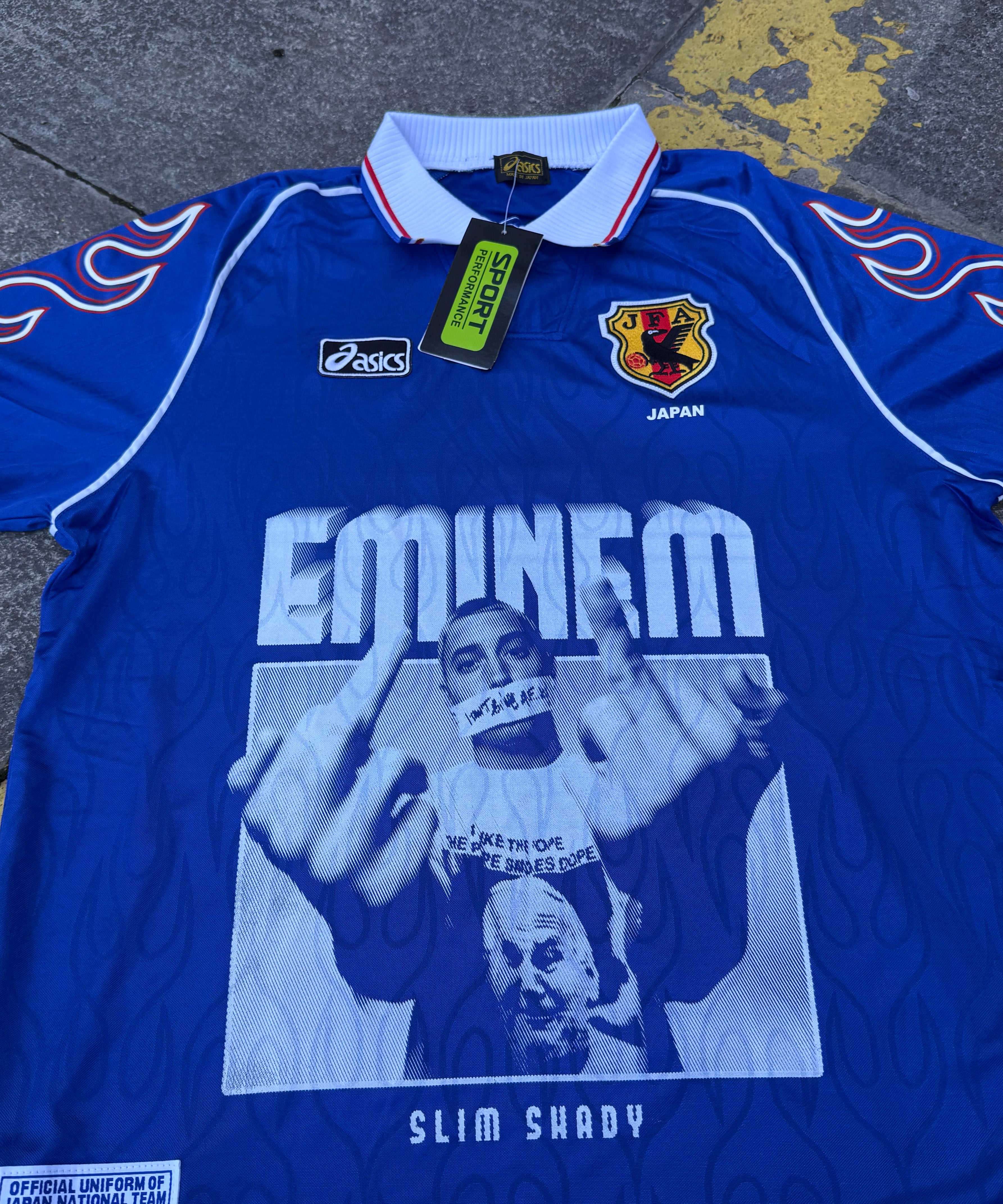 Eminem Vintage Print Remake Jersey (Blue)