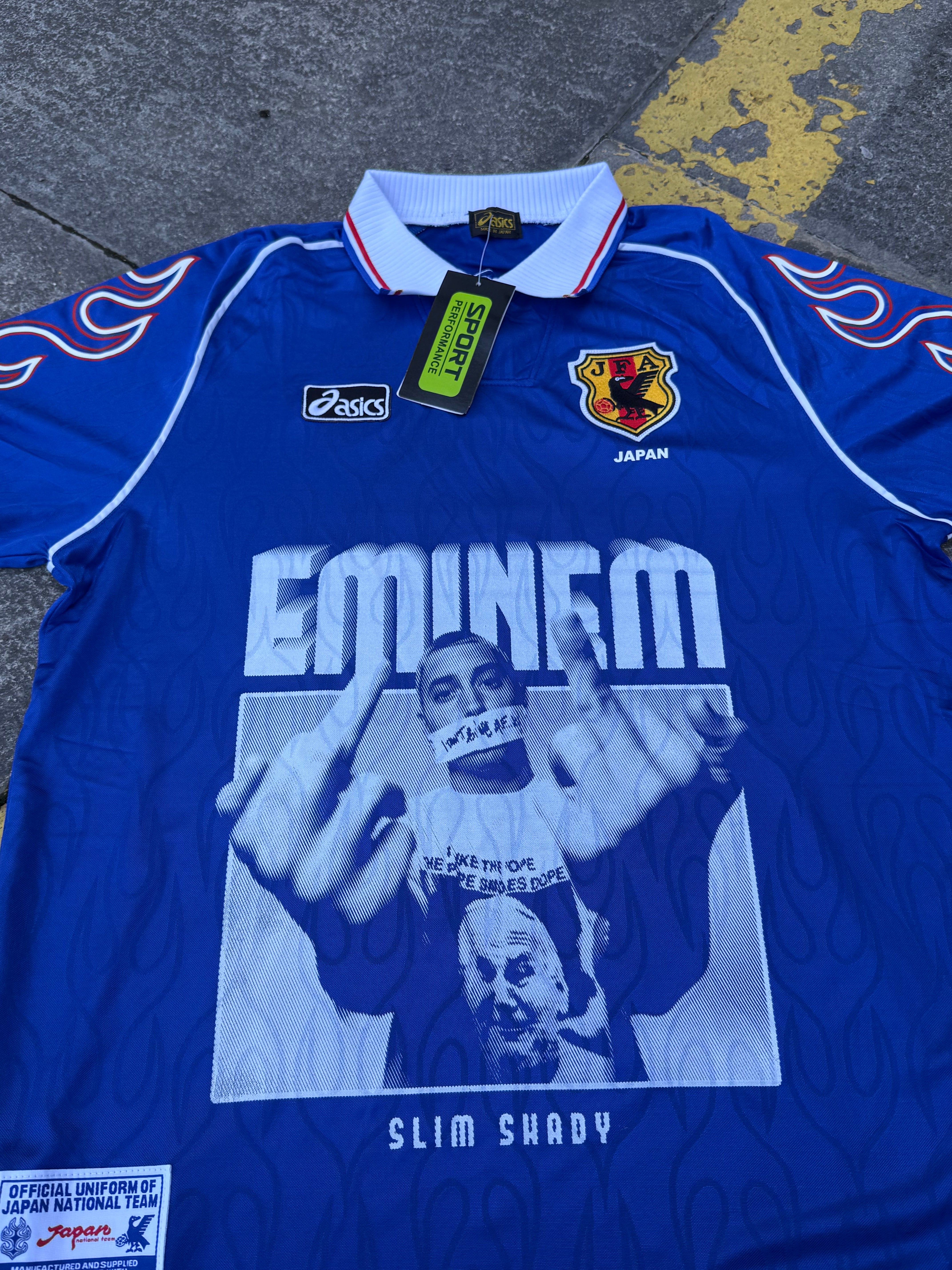 Eminem Vintage Print Remake Jersey (Blue)