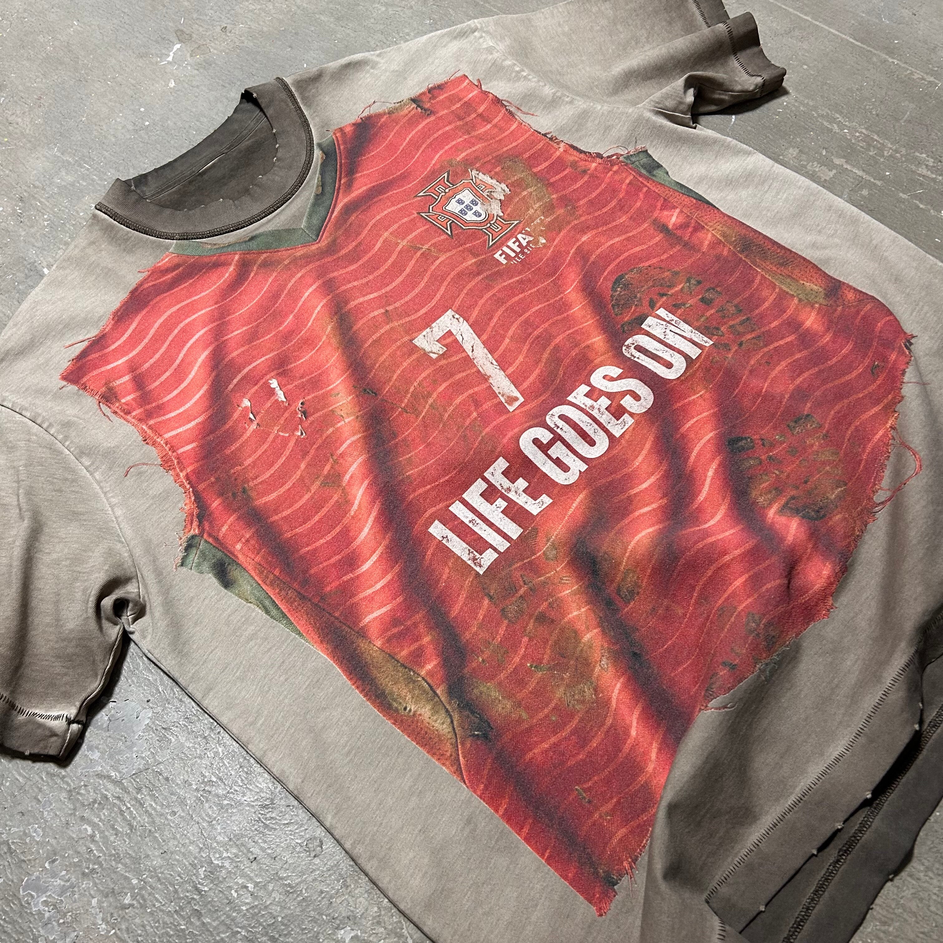 Portugal X Remade FC Distressed Jersey Tee