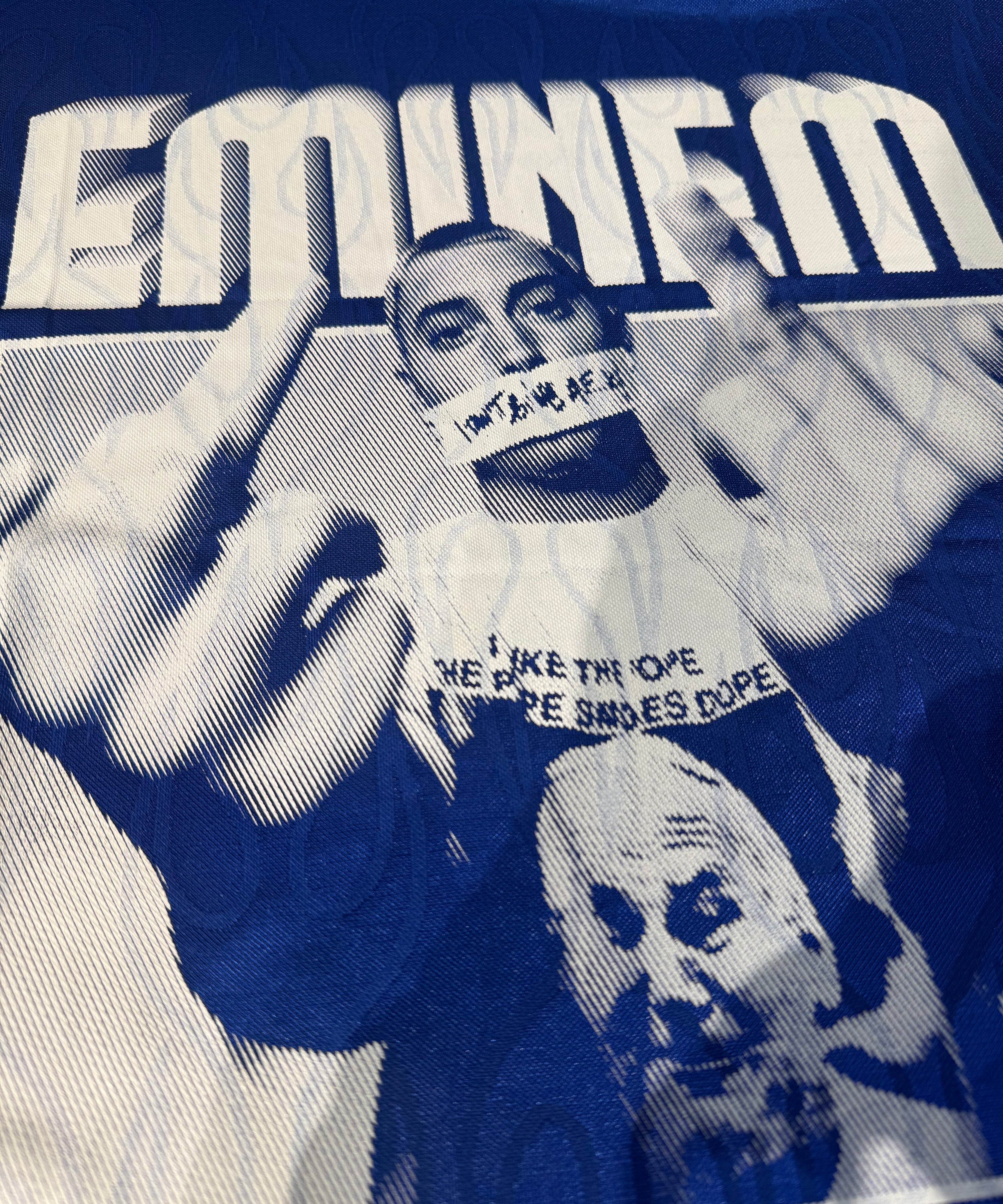 Eminem Vintage Print Remake Jersey (Blue)