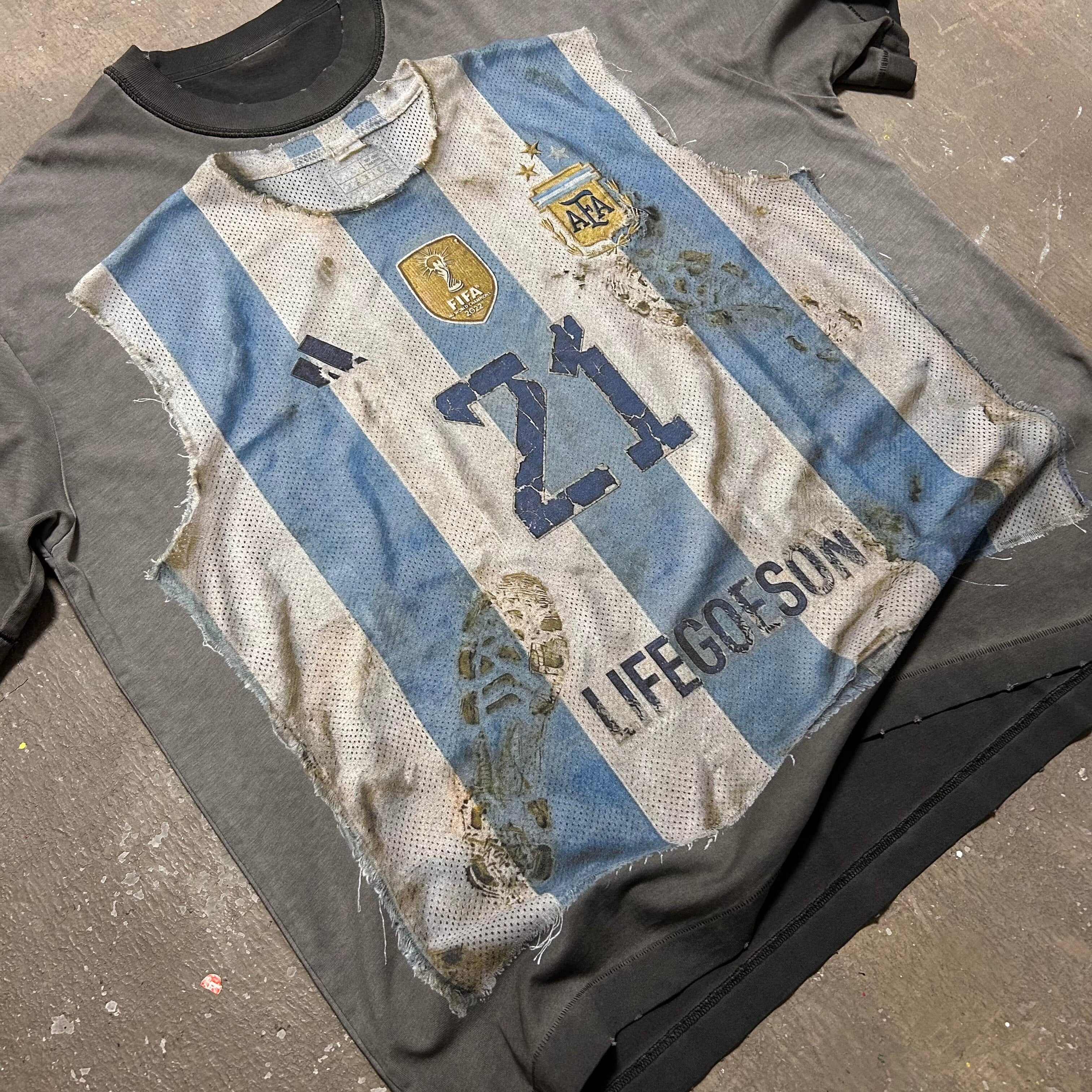 Argentina X Remade FC Distressed Jersey Tee