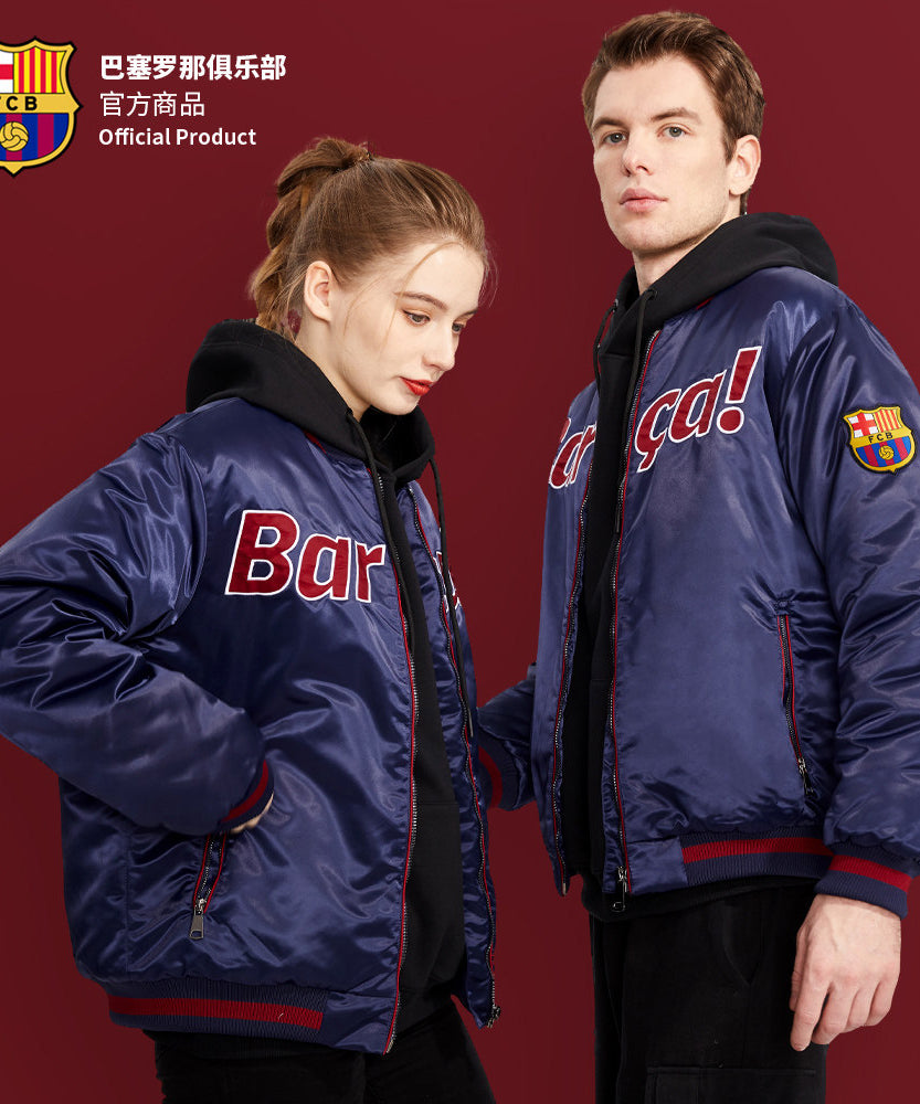 FC Barcelona Satin Flight Jacket