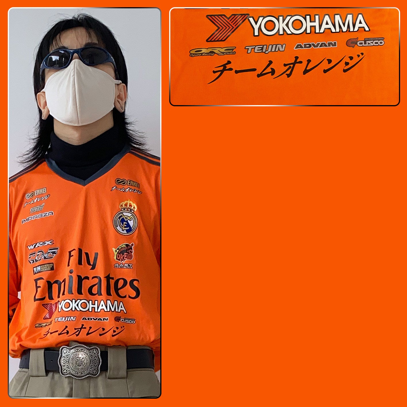 Real Madrid X Subaru SUBARU GDB D1GP Team Orange