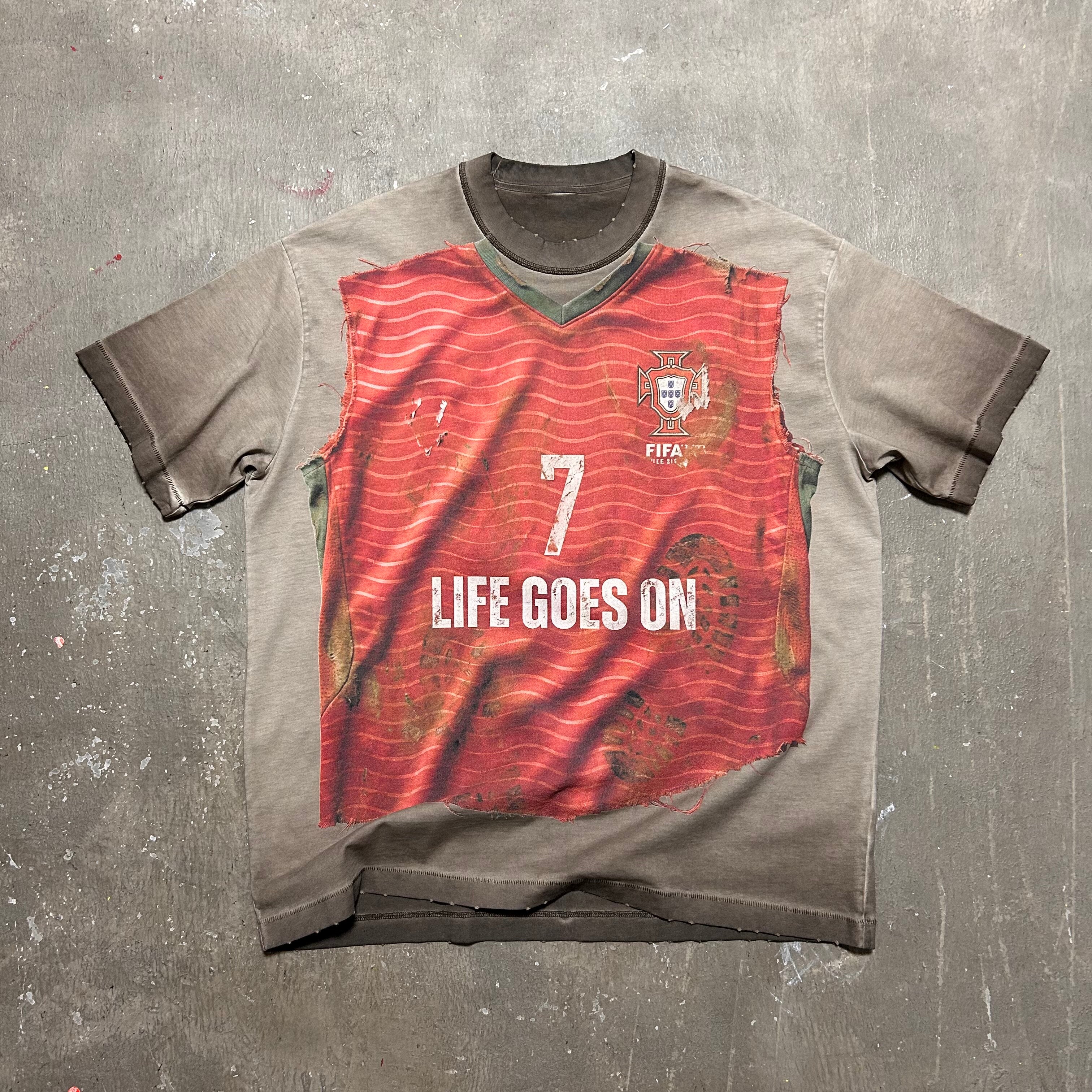 Portugal X Remade FC Distressed Jersey Tee