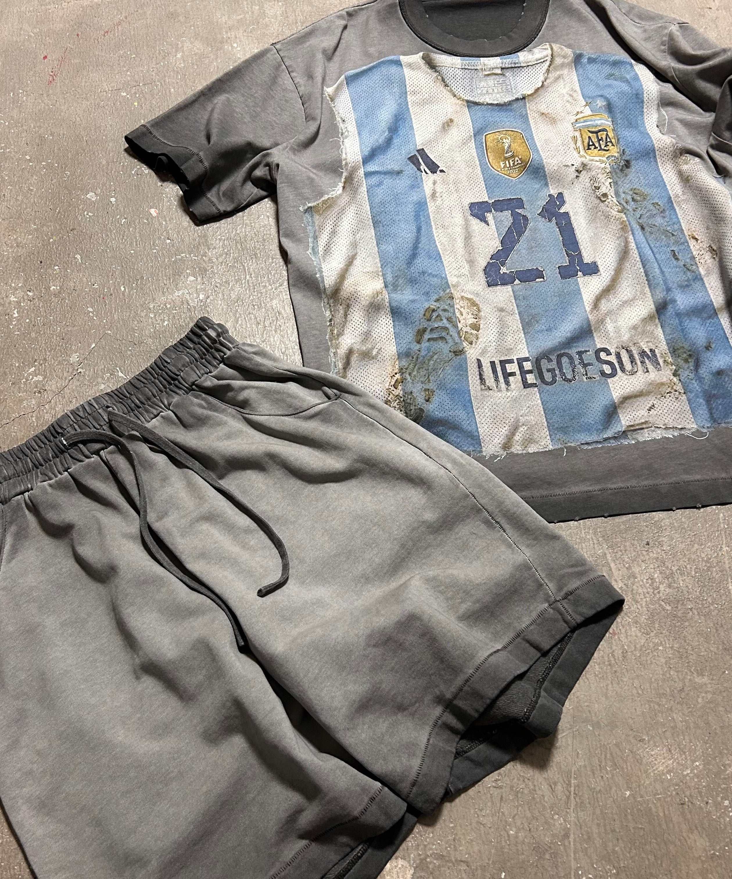 Argentina X Remade FC Distressed Jersey Tee