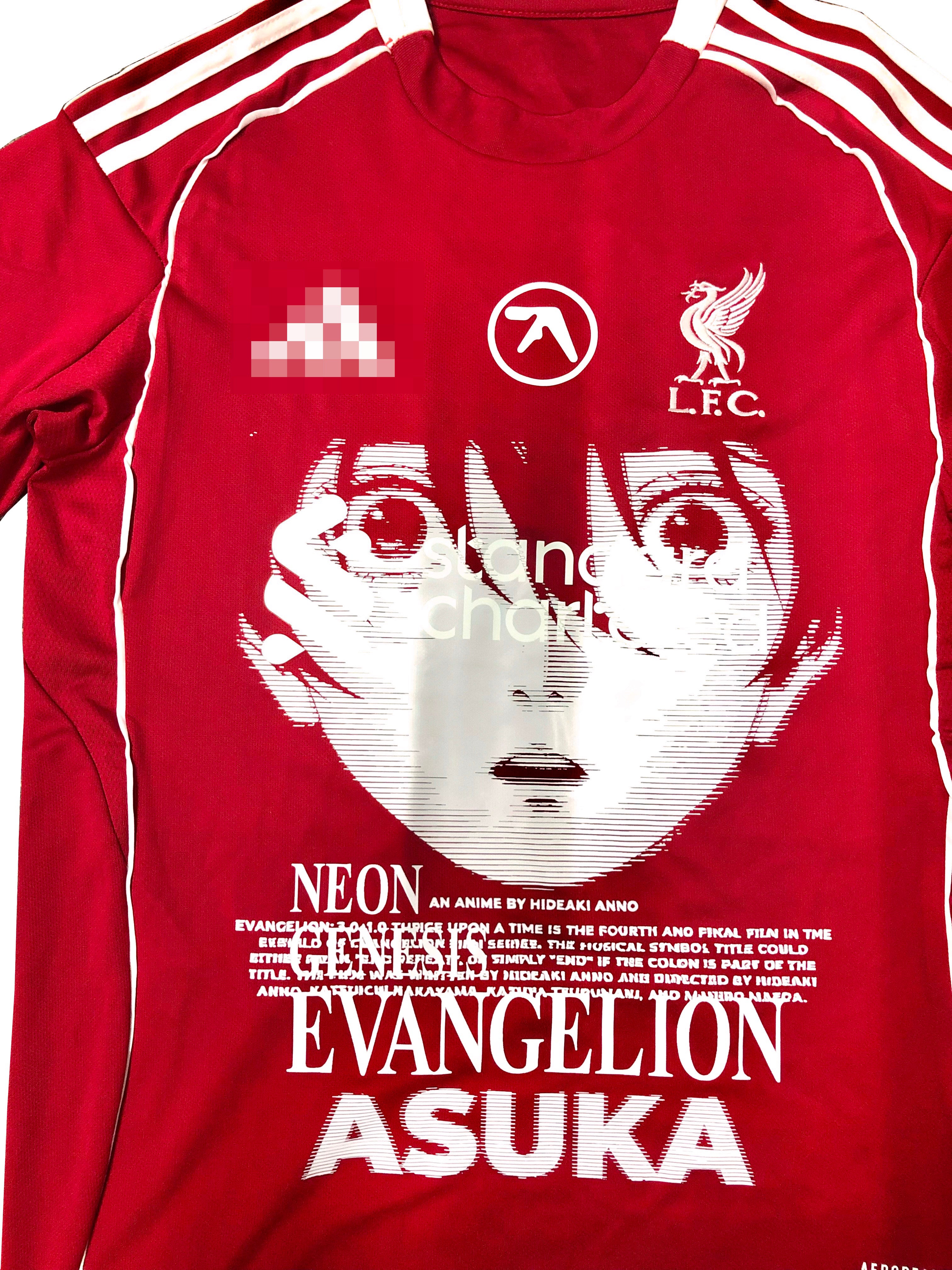 Liverpool 24/25 Home Jersey X Evangelion Asuka Remake (Short Sleeve)