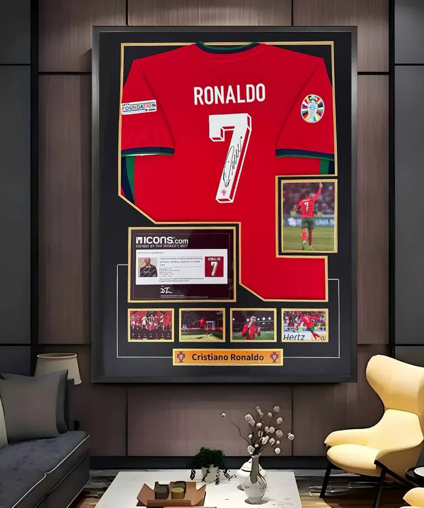 Cristiano Ronaldo Portugal Signed Framed Jersey