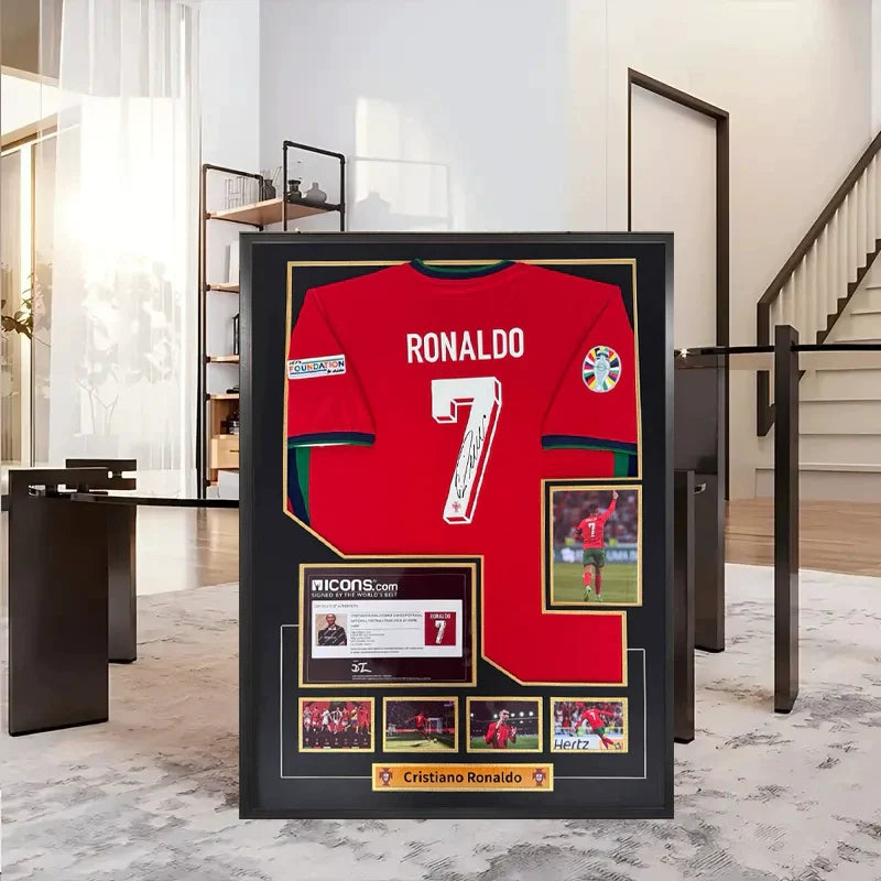 Cristiano Ronaldo Portugal Signed Framed Jersey