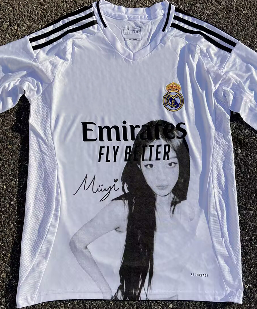 Real Madrid X NewJeans Minji Portrait Remake Jersey