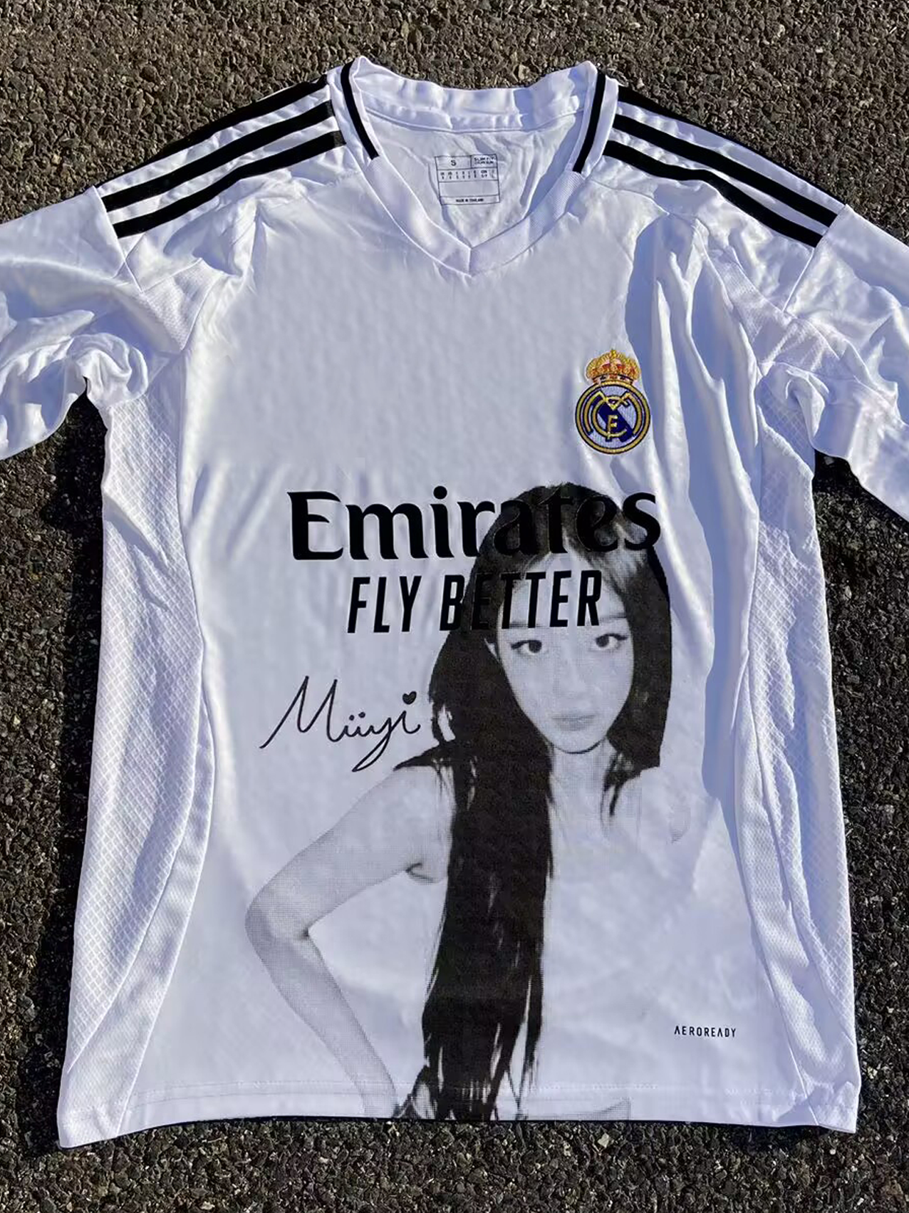 Real Madrid X NewJeans Minji Portrait Remake Jersey