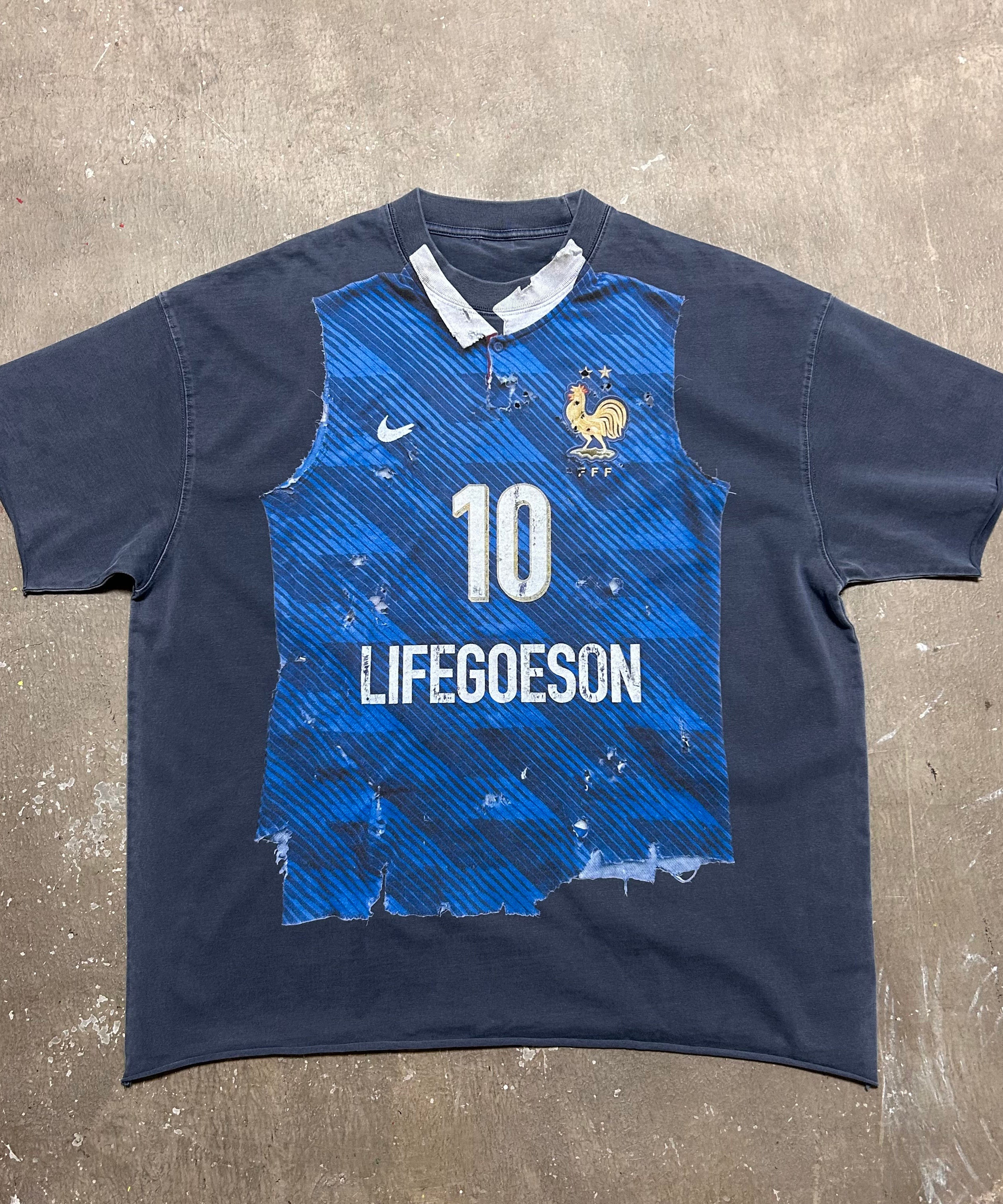 France X Remade FC Distressed Jersey Tee