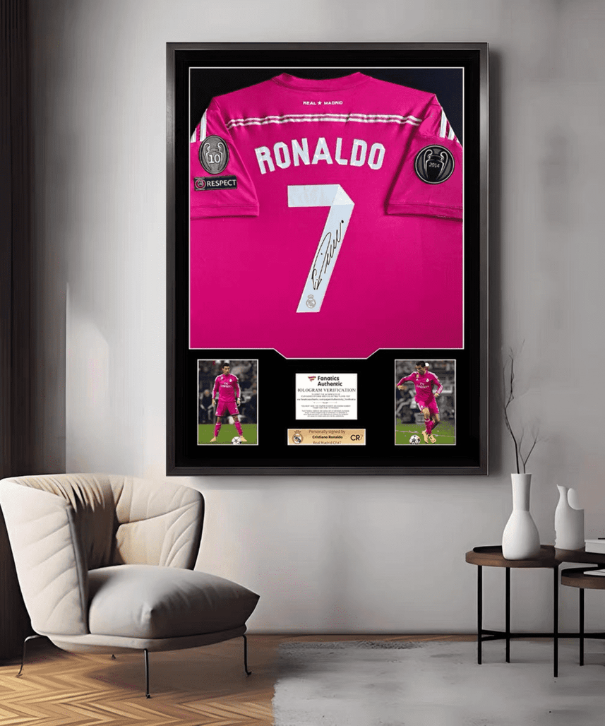Ronaldo Real Madrid Framed Signed Jersey