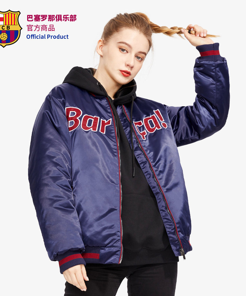 FC Barcelona Satin Flight Jacket