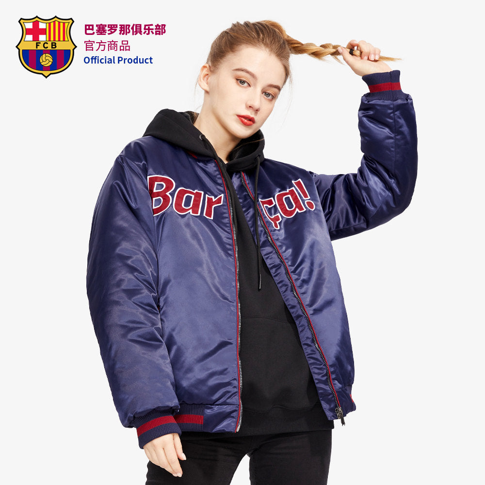 FC Barcelona Satin Flight Jacket