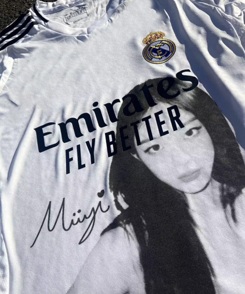Real Madrid X NewJeans Minji Portrait Remake Jersey