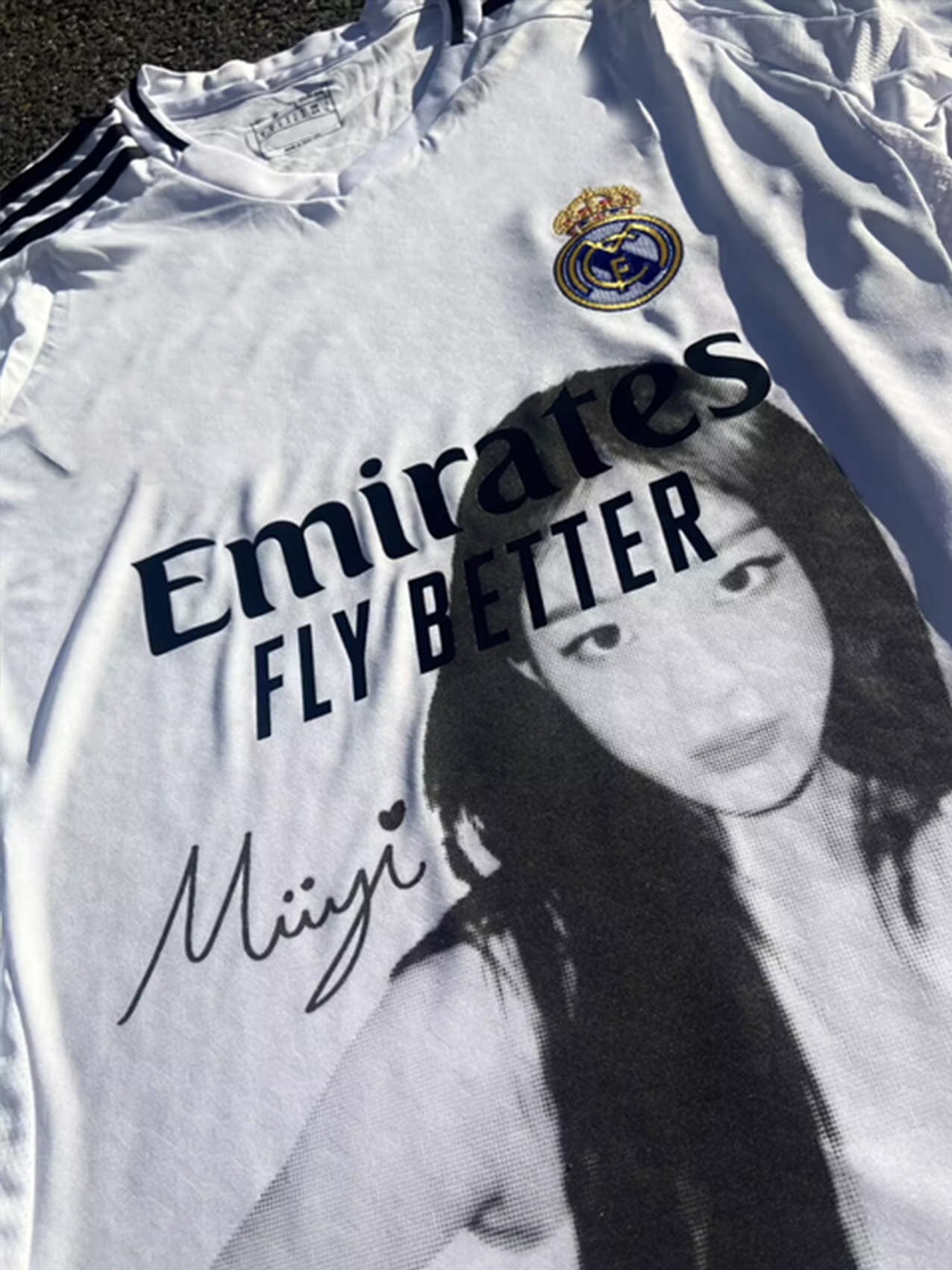 Real Madrid X NewJeans Minji Portrait Remake Jersey