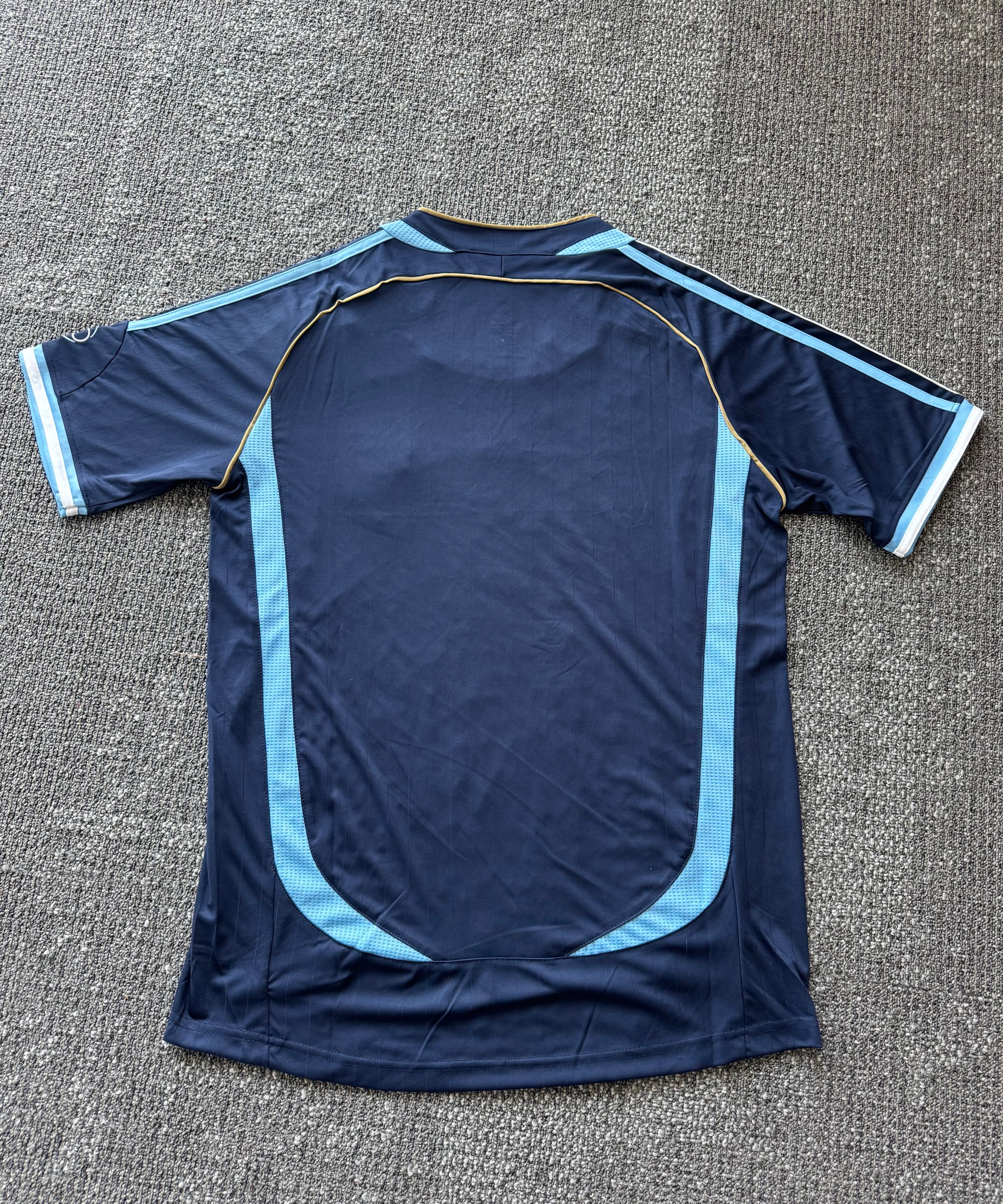 Argentina Retro Blue Jersey X Evangelion Rei Ayanami Remake (Short Sleeve)