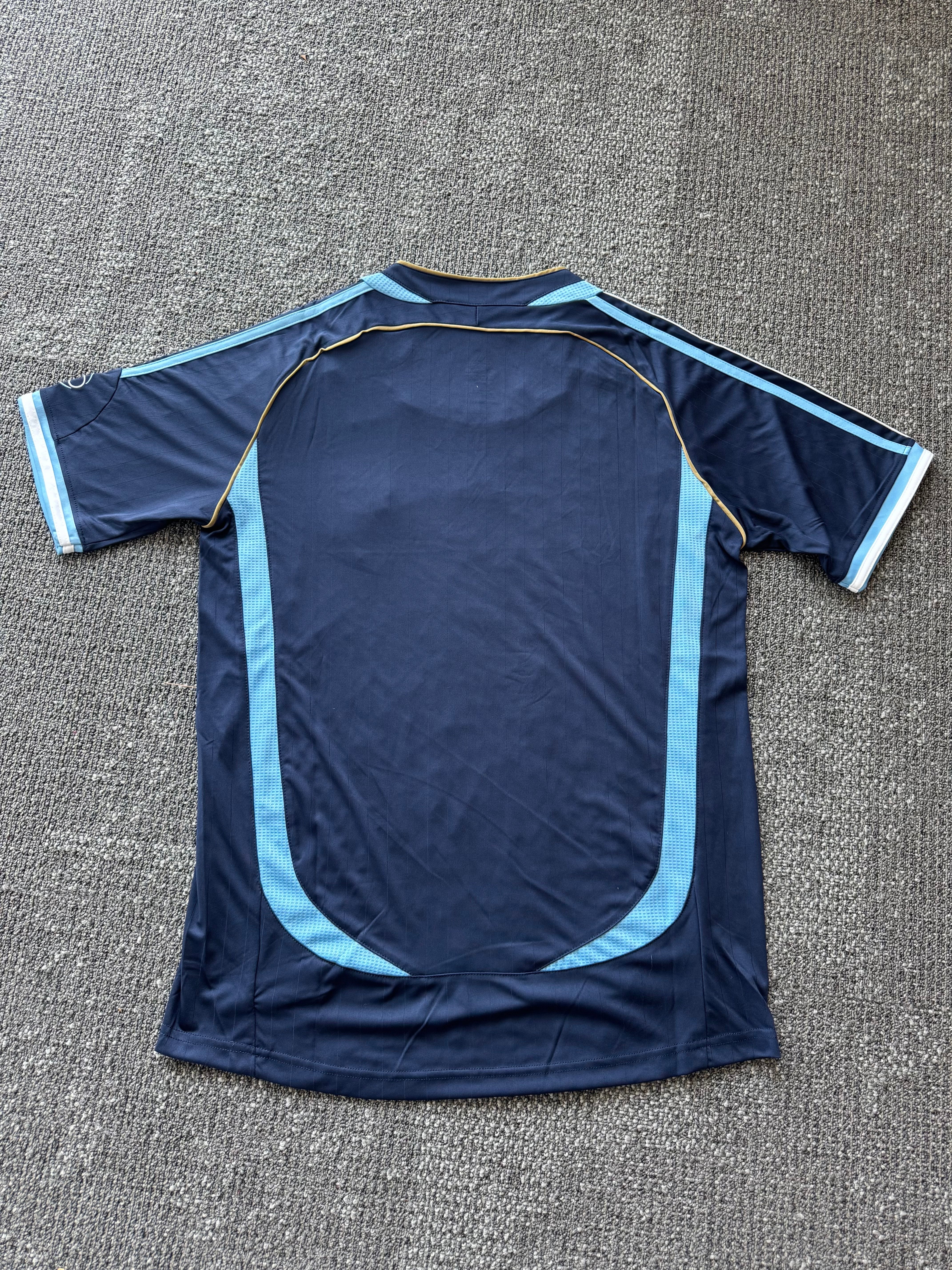 Argentina Retro Blue Jersey X Evangelion Rei Ayanami Remake (Short Sleeve)