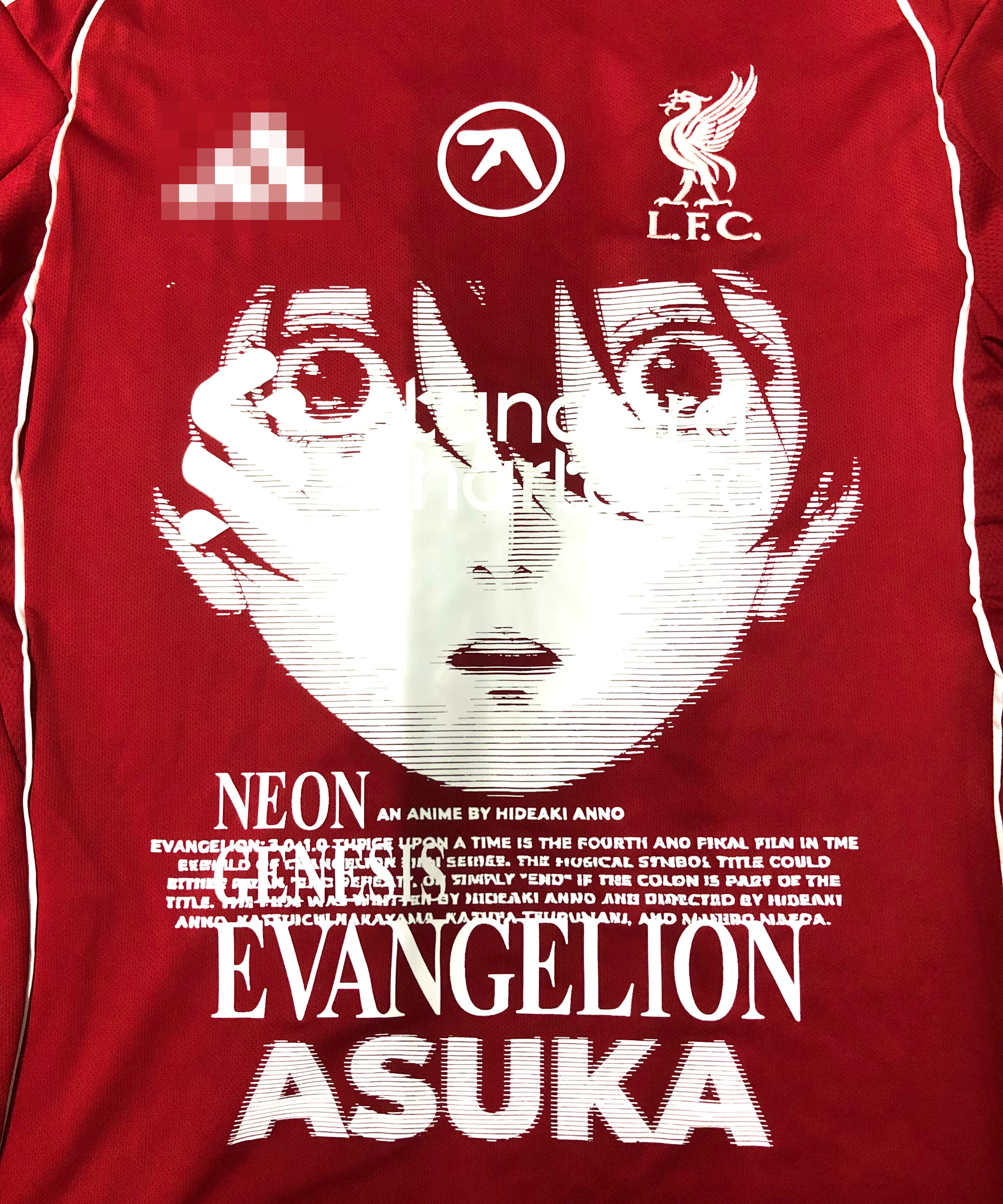 Liverpool 24/25 Home Jersey X Evangelion Asuka Remake (Short Sleeve)