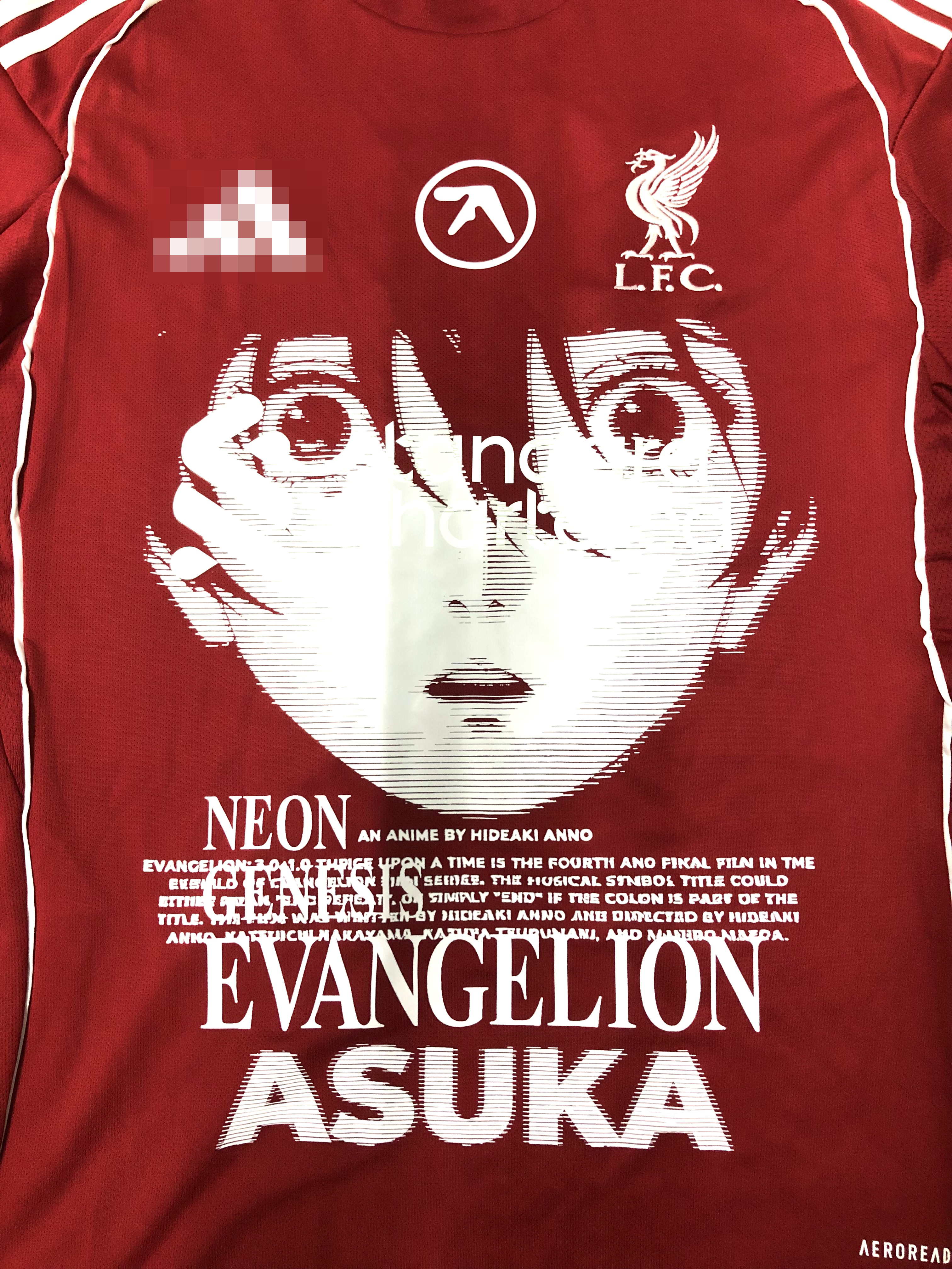 Liverpool 24/25 Home Jersey X Evangelion Asuka Remake (Short Sleeve)