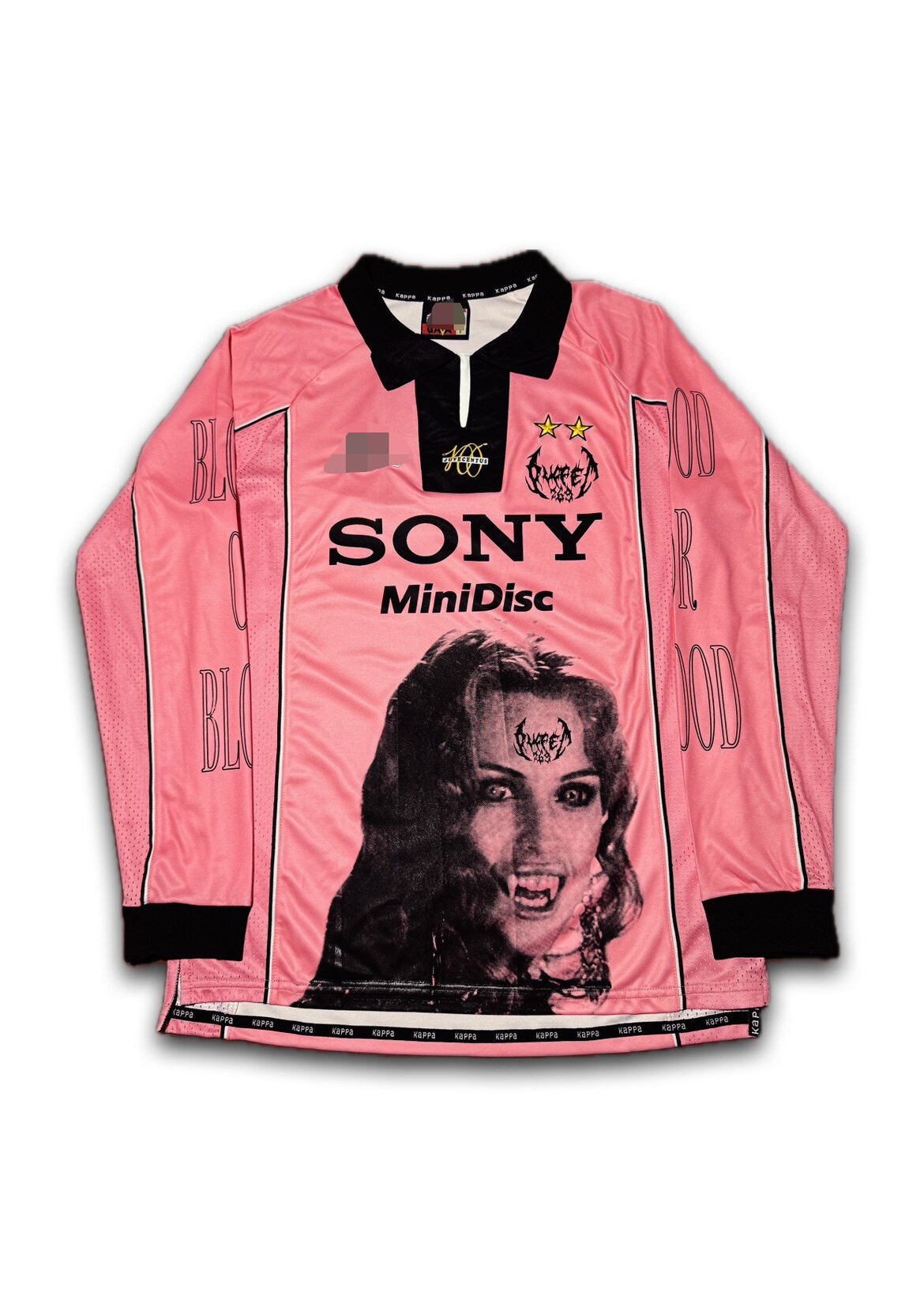 Juventus X Opium Retro Portrait Punk Long Sleeve Tee