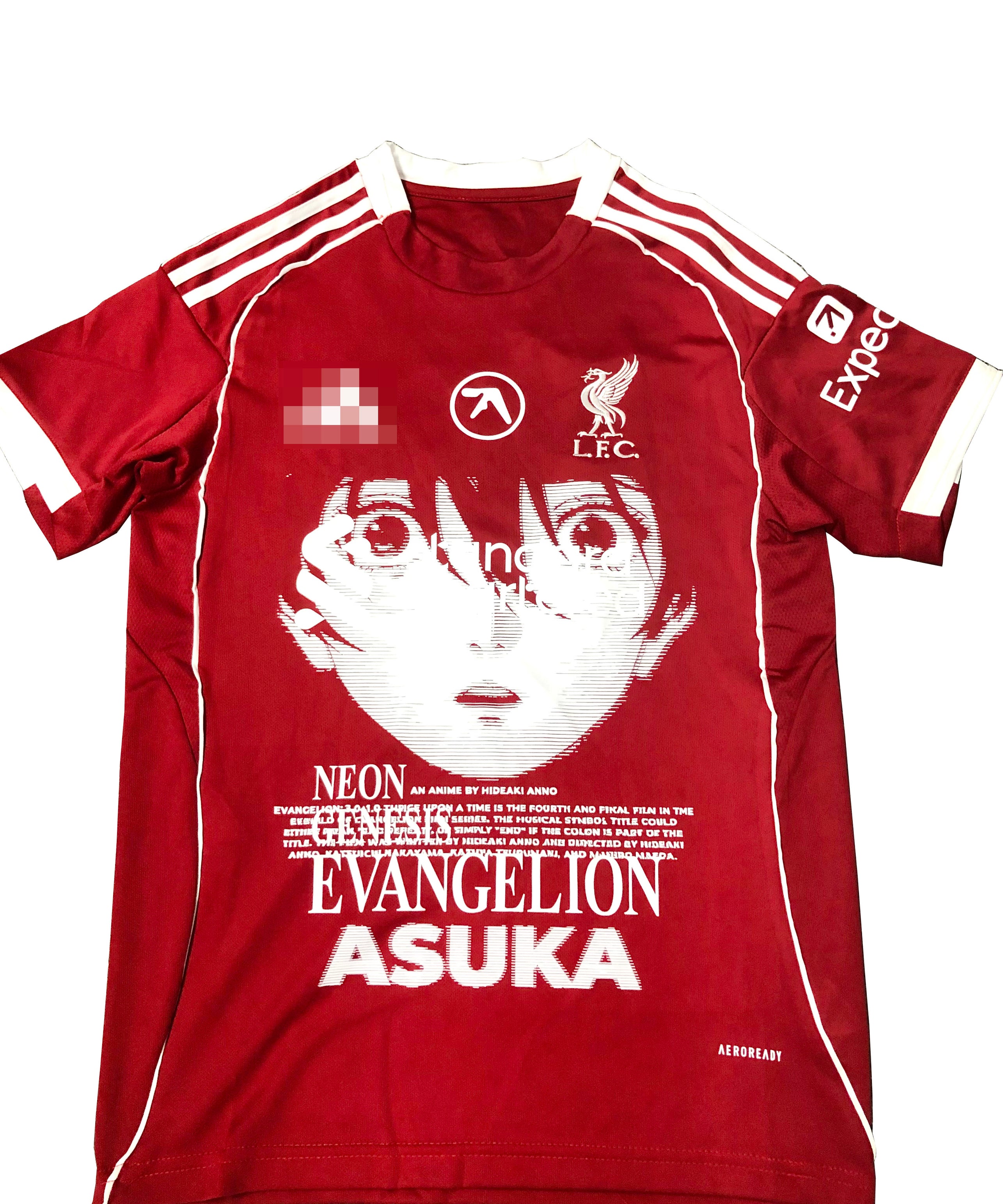 Liverpool 24/25 Home Jersey X Evangelion Asuka Remake (Short Sleeve)