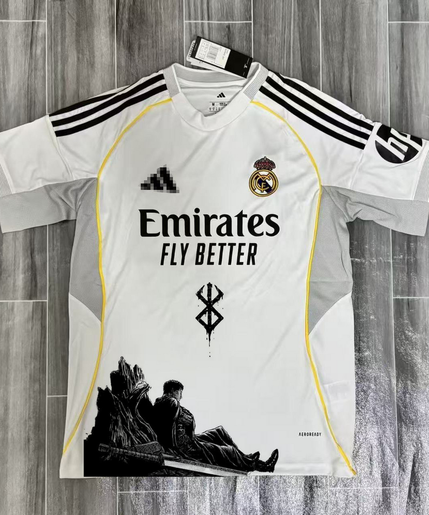 Real Madrid X Guts Sword-Style Legend Remake Jersey