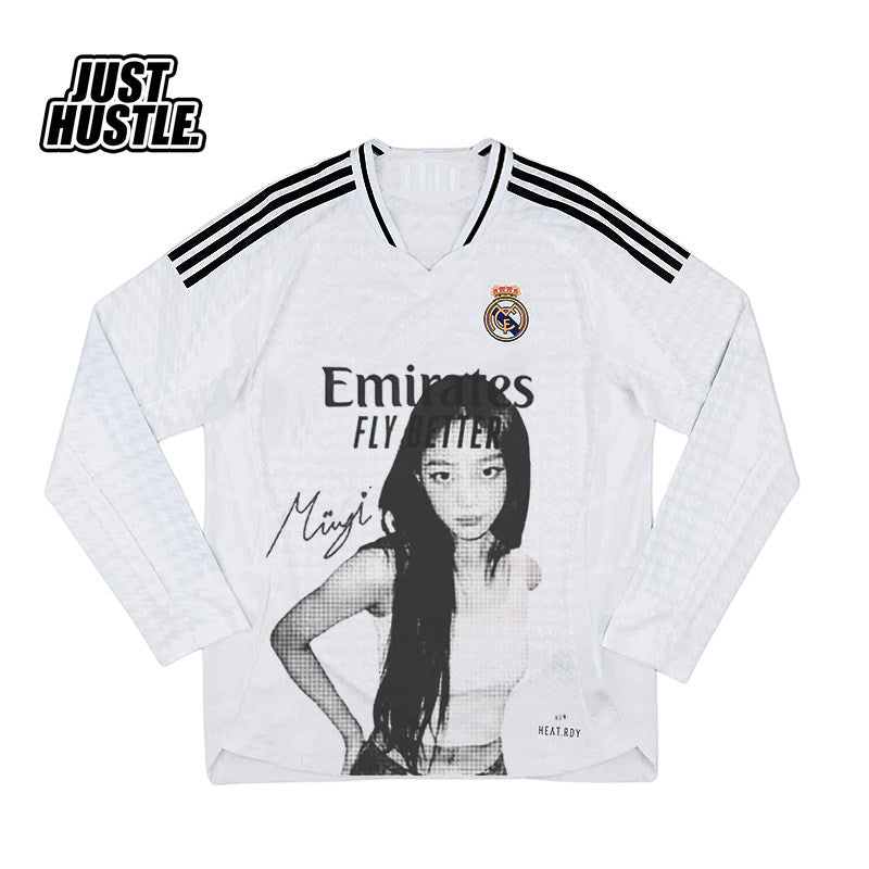 Real Madrid X NewJeans Minji Portrait Remake Jersey