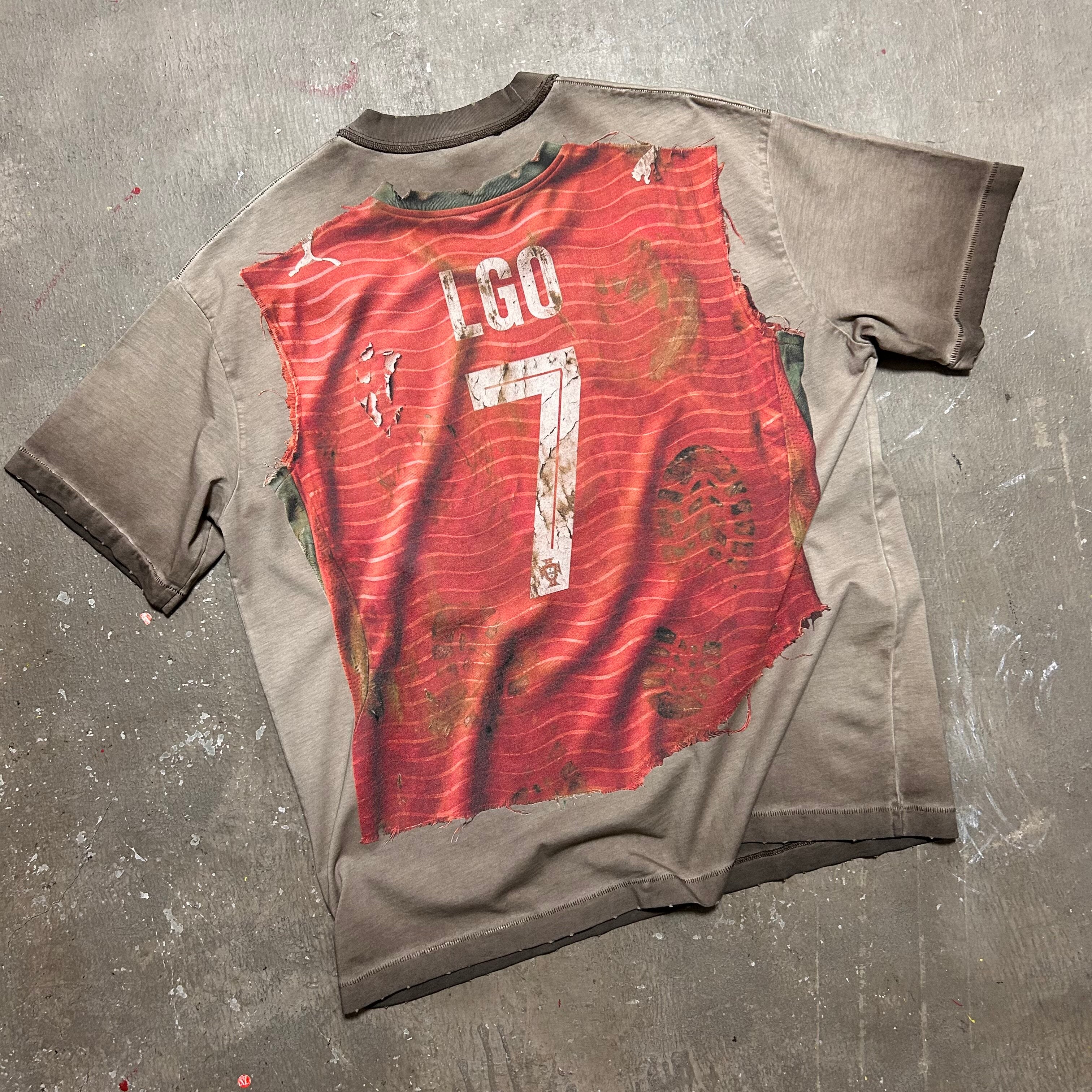 Portugal X Remade FC Distressed Jersey Tee