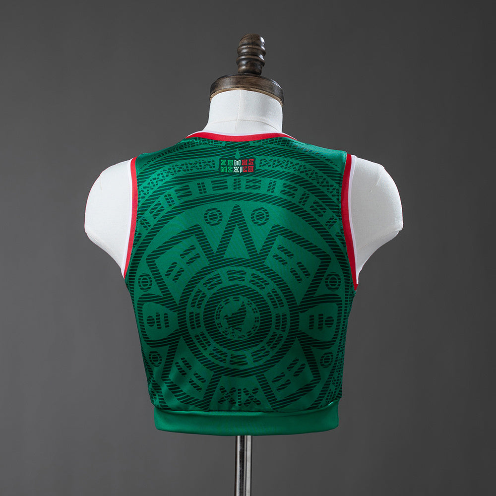 Mexico WC 26 Home Women's Sleeveless Crop Jersey