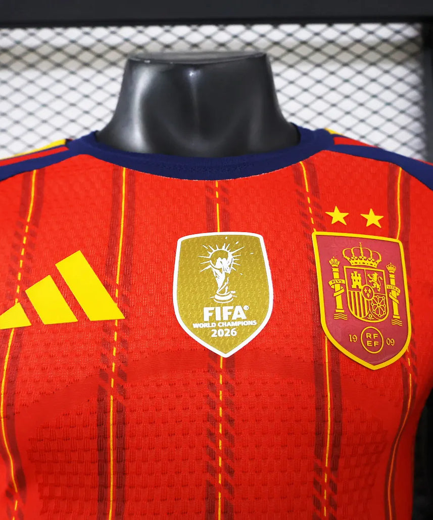 2026 Player Version 2 Stars Spain National Team Home Football Shirt 1:1 Thai Quality