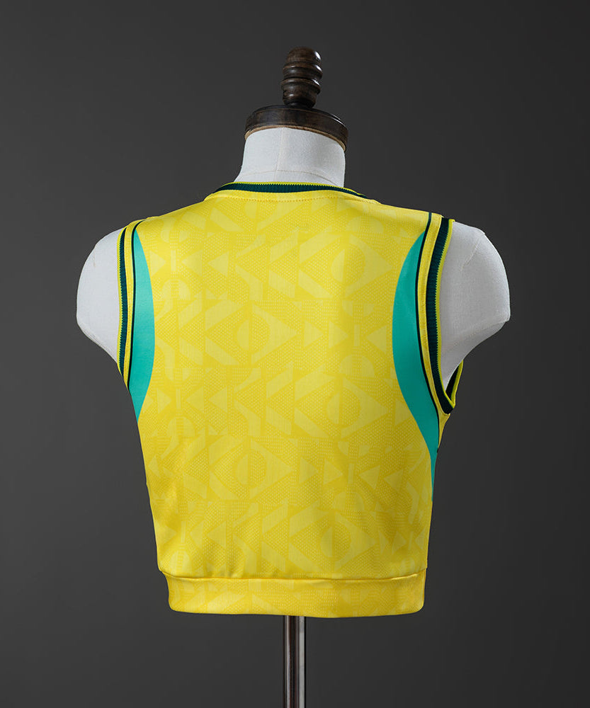 Brazil WC 26 Home Women's Crop Sleeveless Jersey